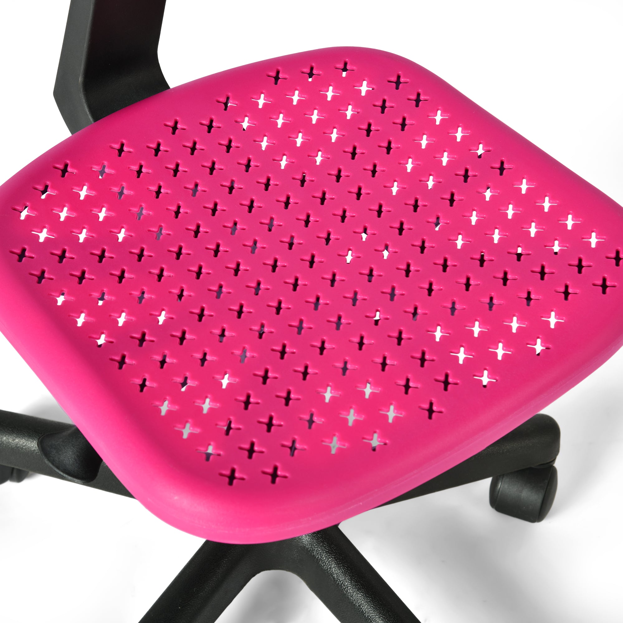 IWC Adjustable Swivel Study Chair with Ergonomic Design Pink