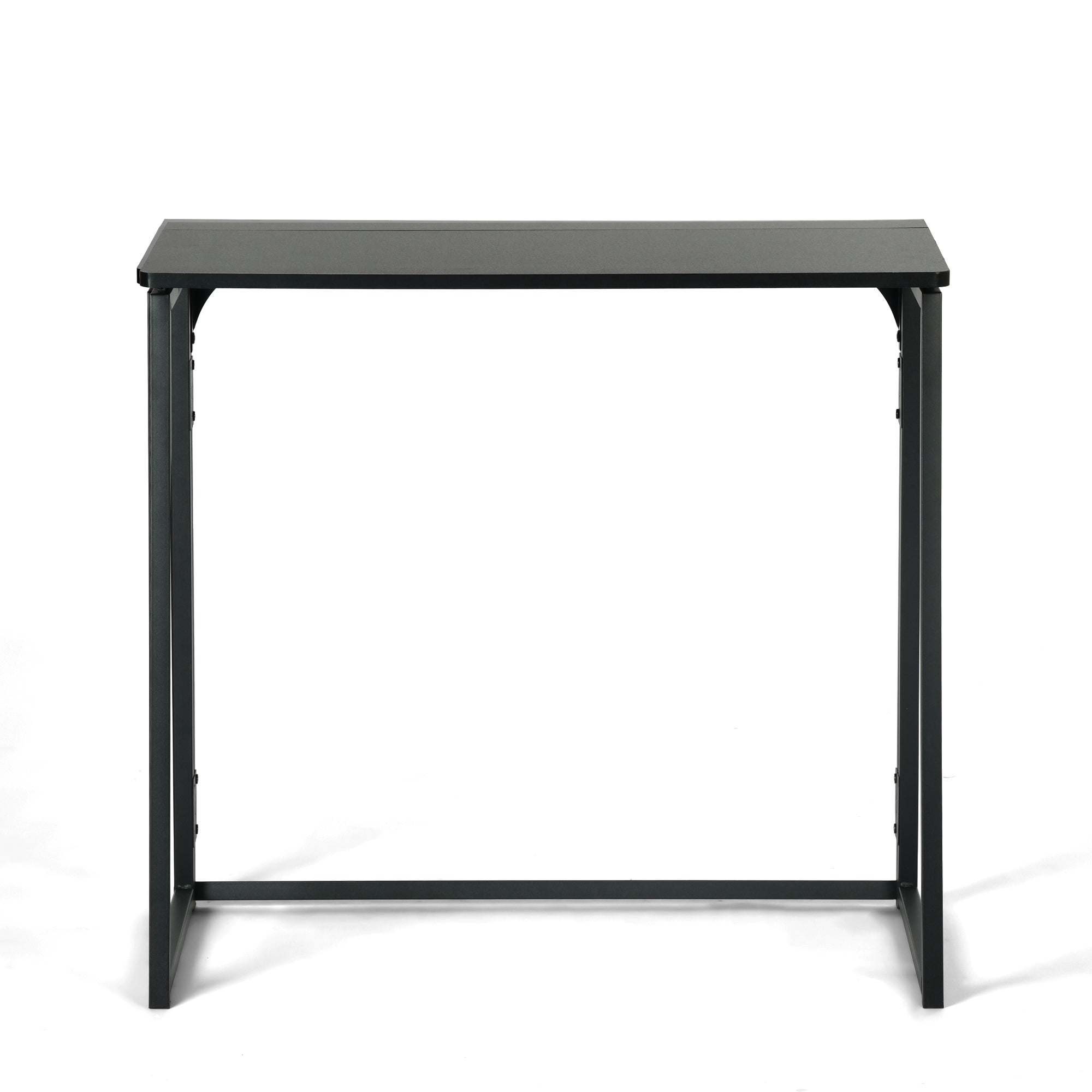 Ascoli 31.4“ Folding Desk Computer Table MDF Table top with Metal Base