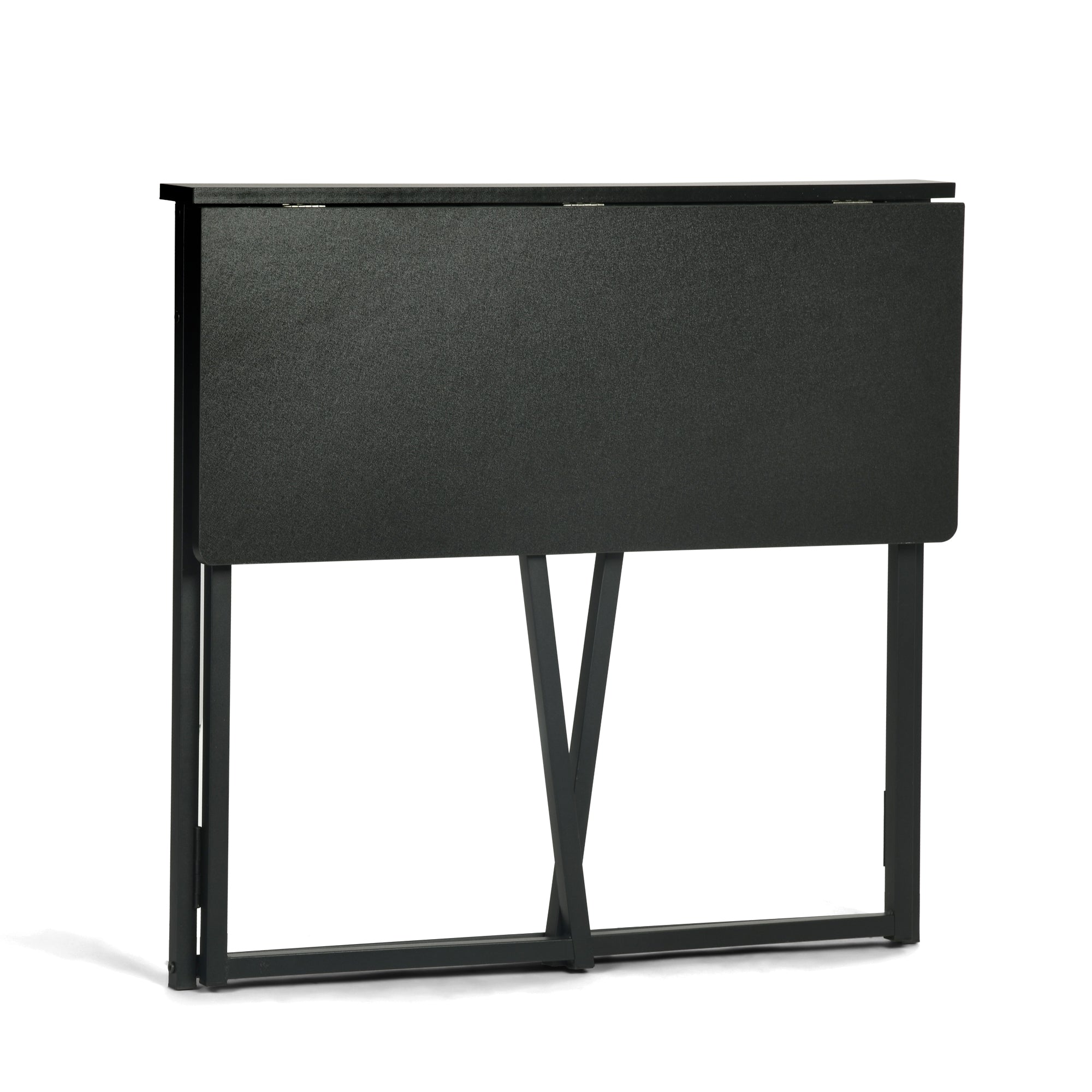Ascoli 31.4“ Folding Desk Computer Table MDF Table top with Metal Base