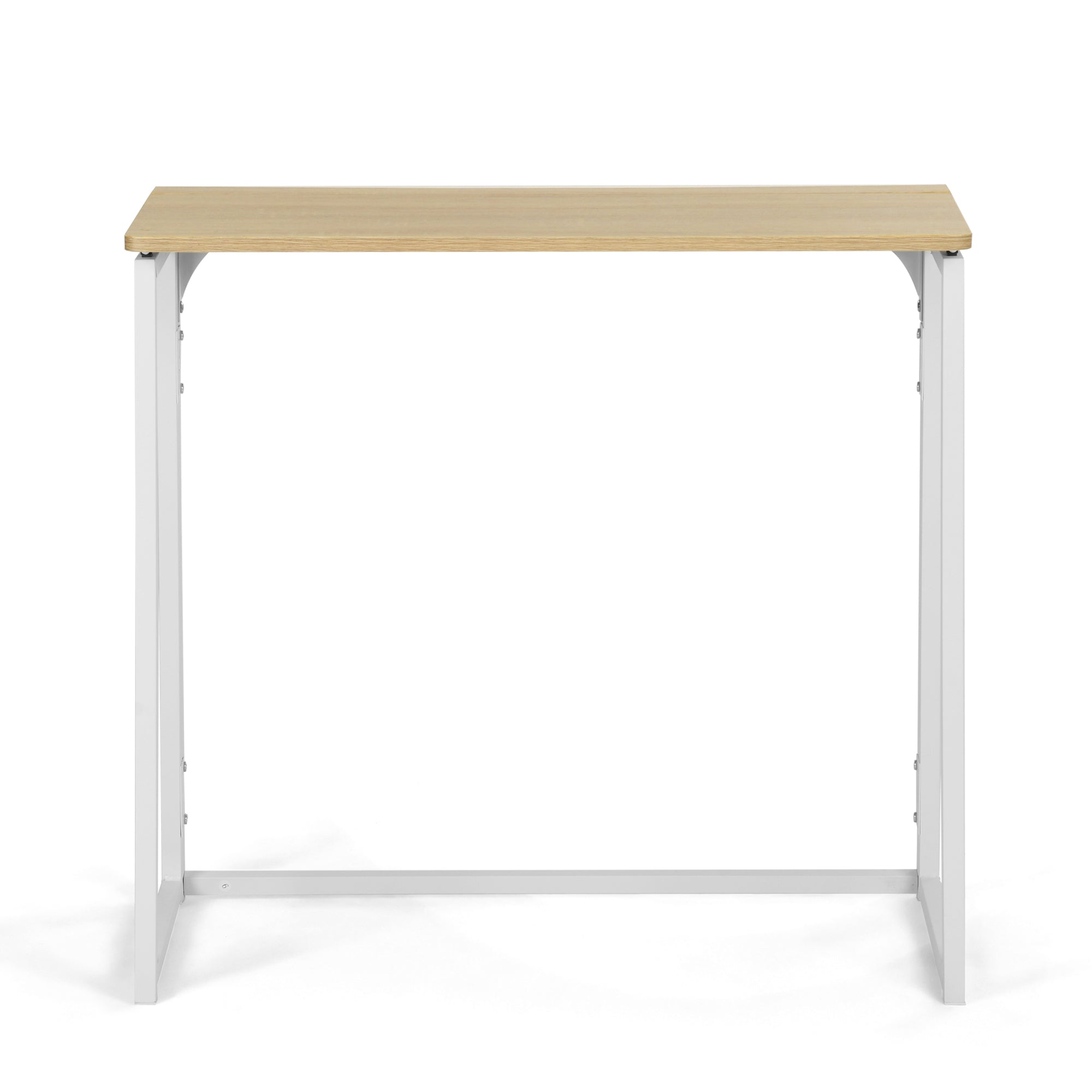 Ascoli 31.4“ Folding Desk Computer Table MDF Table top with Metal Base