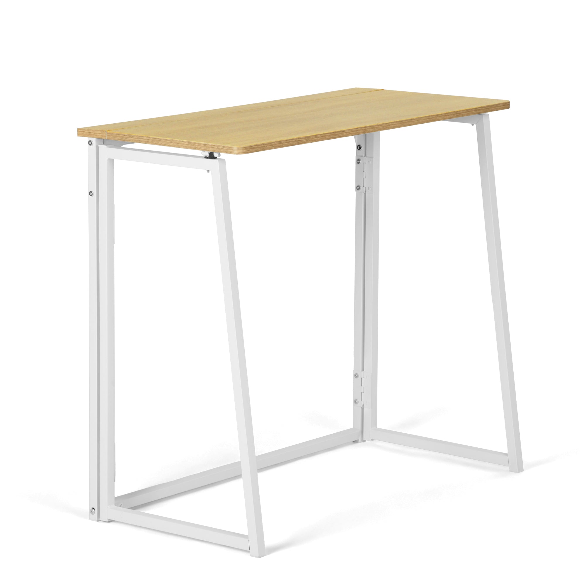 Ascoli 31.4“ Folding Desk Computer Table MDF Table top with Metal Base