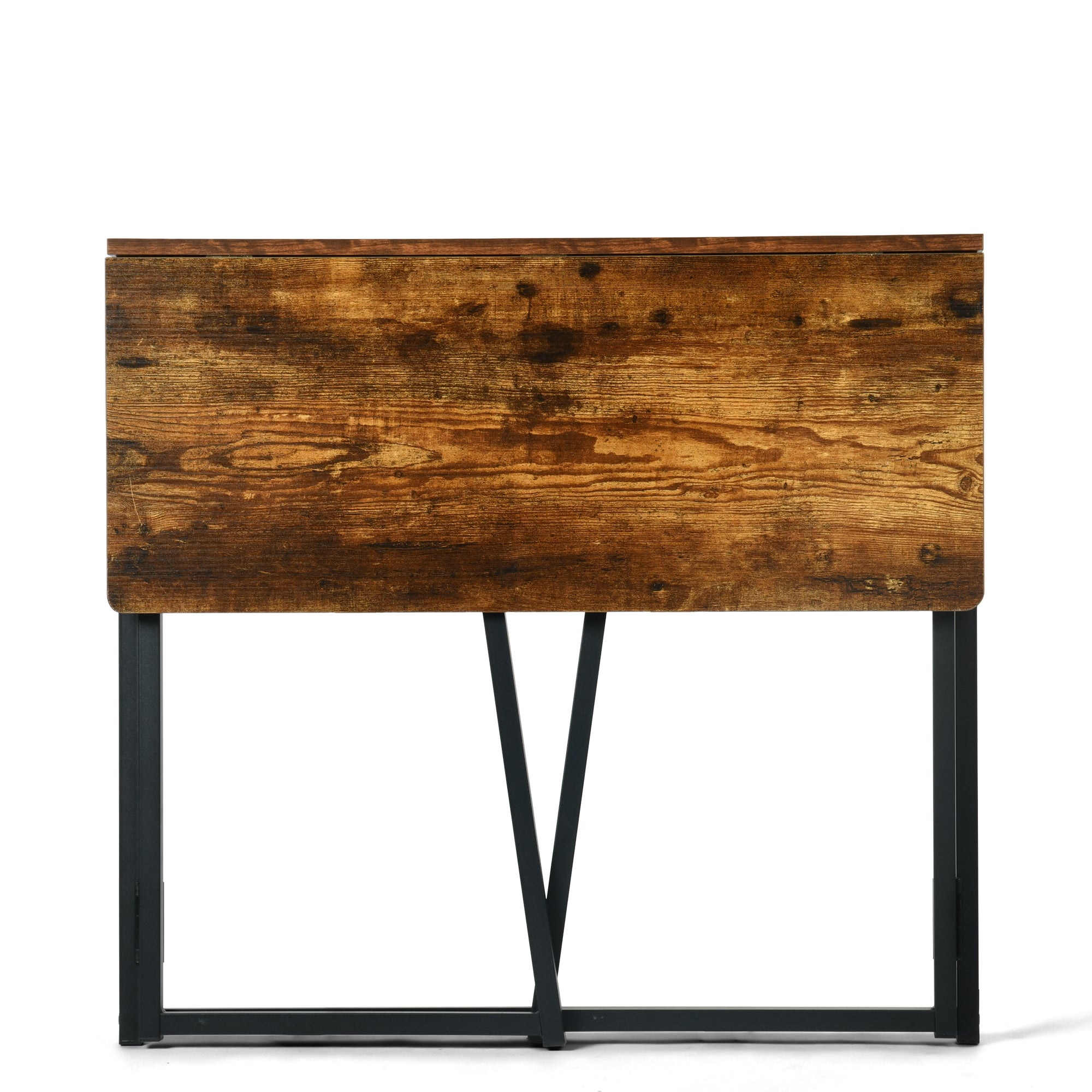 Ascoli 31.4“ Folding Desk Computer Table MDF Table top with Metal Base