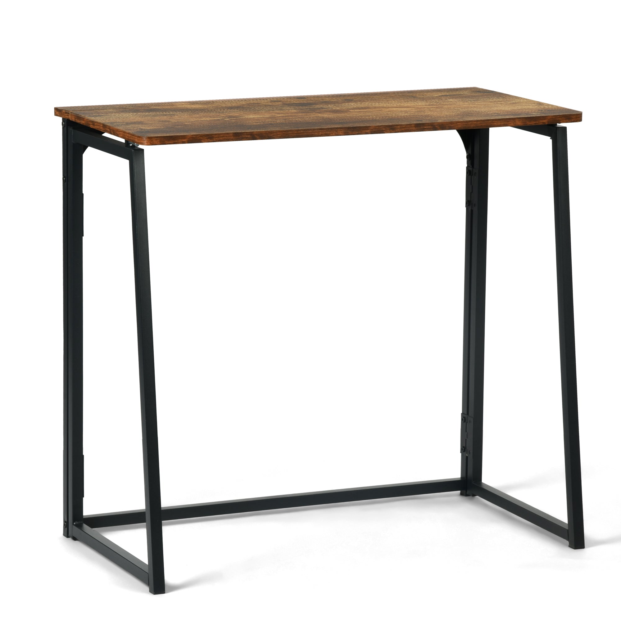 Ascoli 31.4“ Folding Desk Computer Table MDF Table top with Metal Base