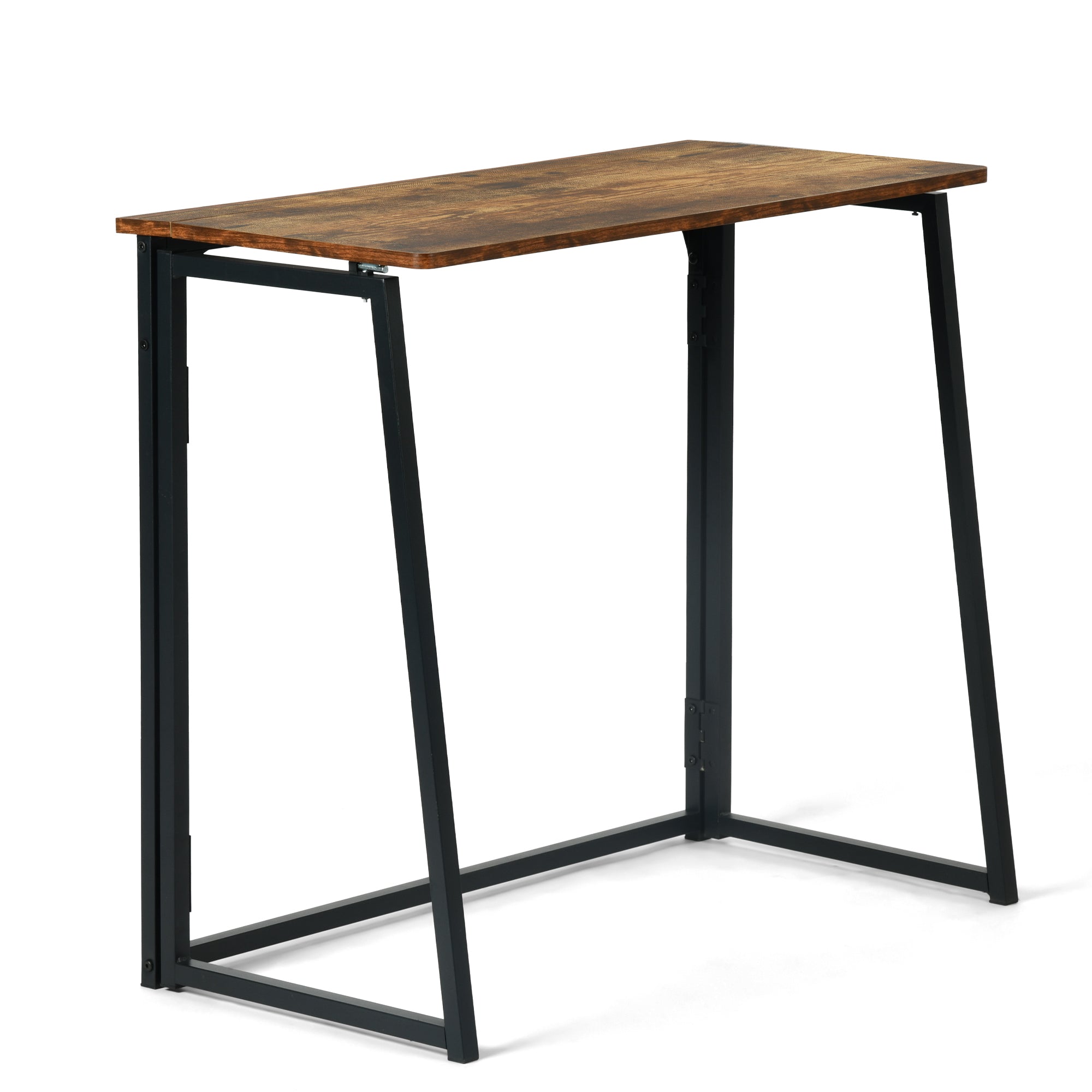 Ascoli 31.4“ Folding Desk Computer Table MDF Table top with Metal Base