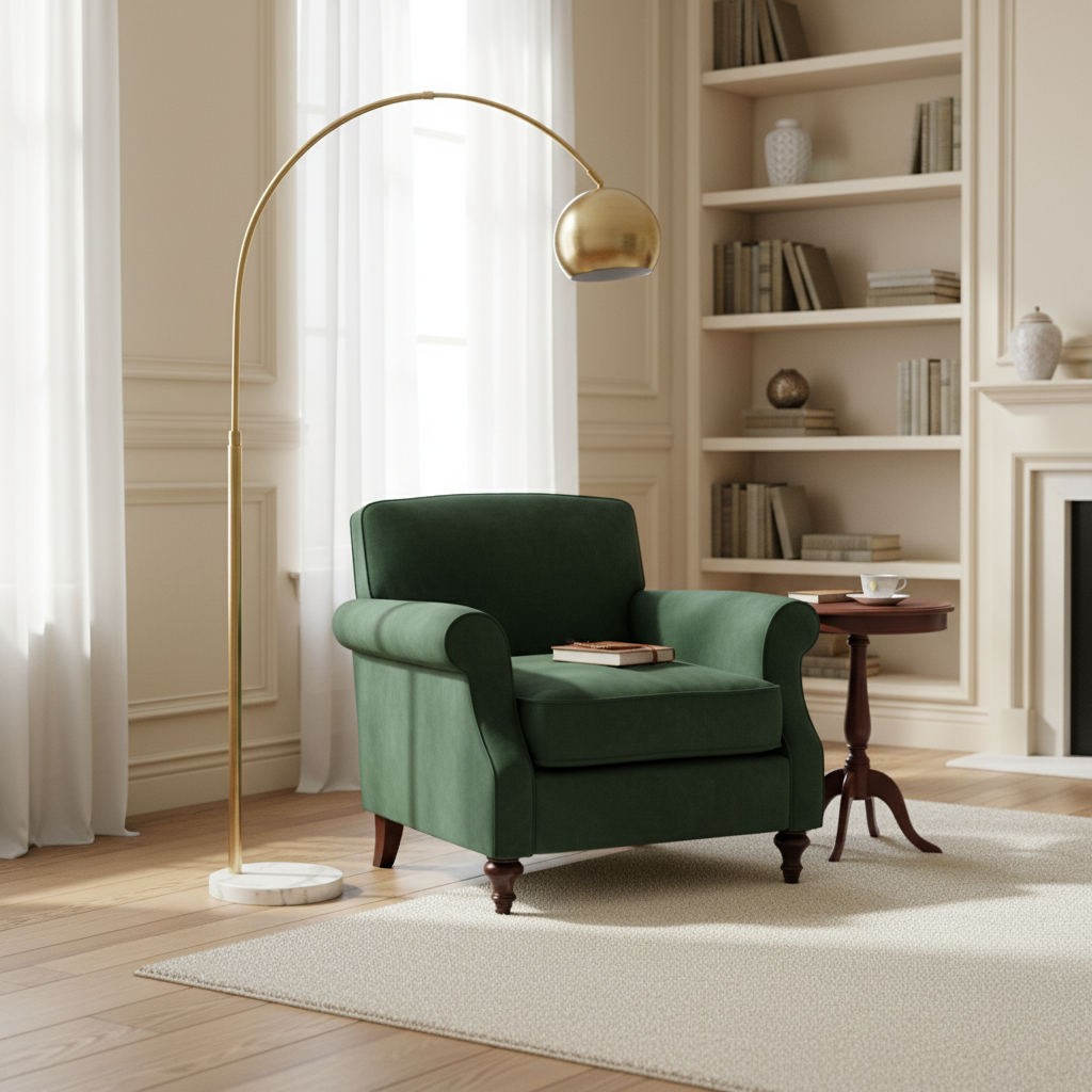 Citrine Arc Floor Lamp