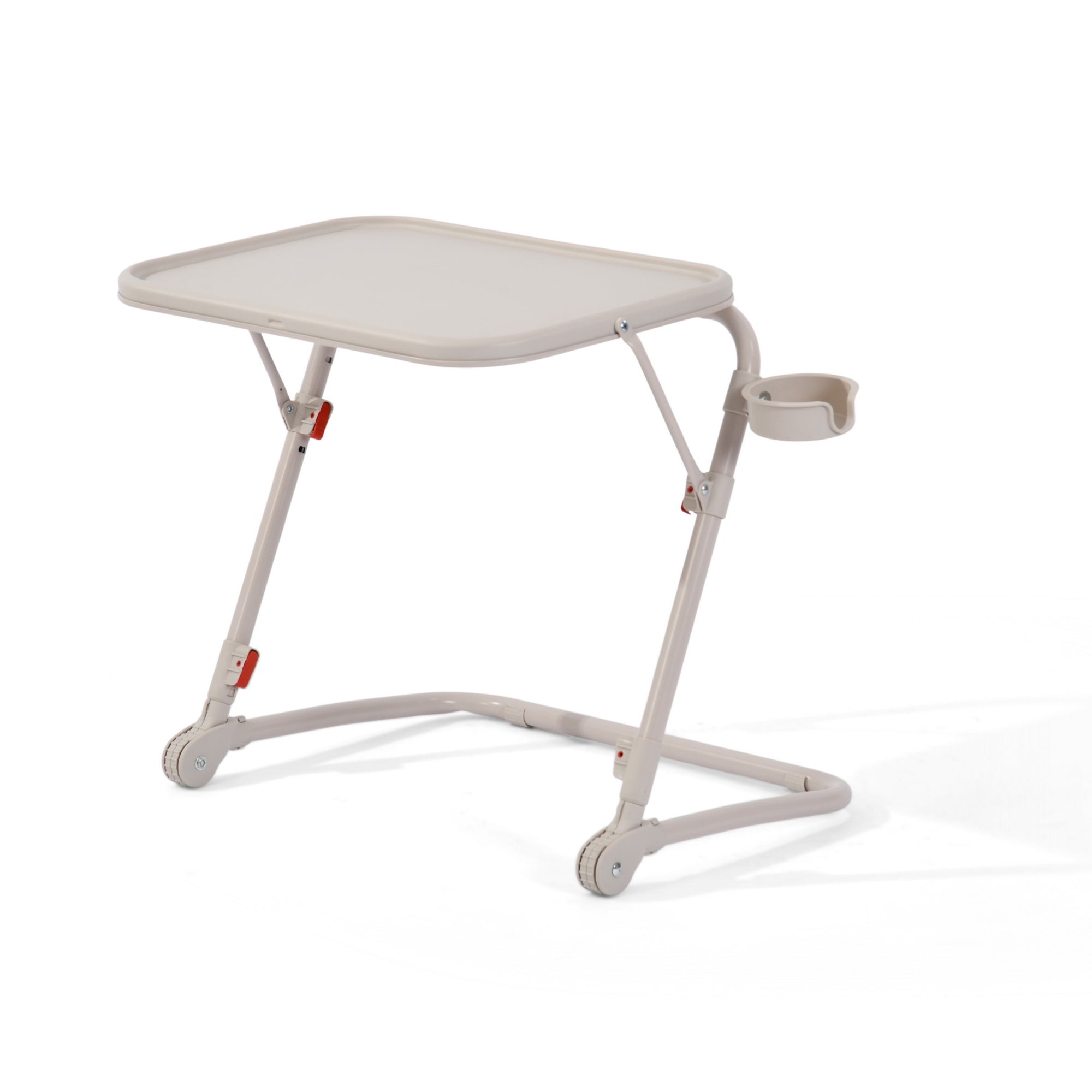 Homy Casa Baseline Beige Adjustable Folding Table Desk for Gaming, Work & Study