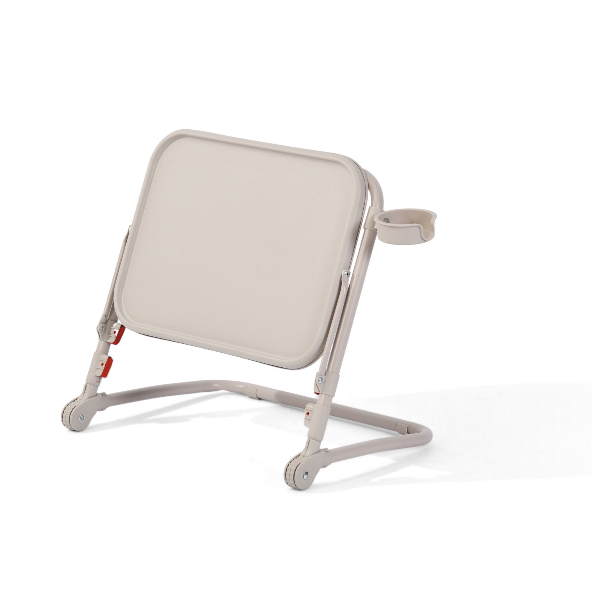 Homy Casa Baseline Beige Adjustable Folding Table Desk for Gaming, Work & Study