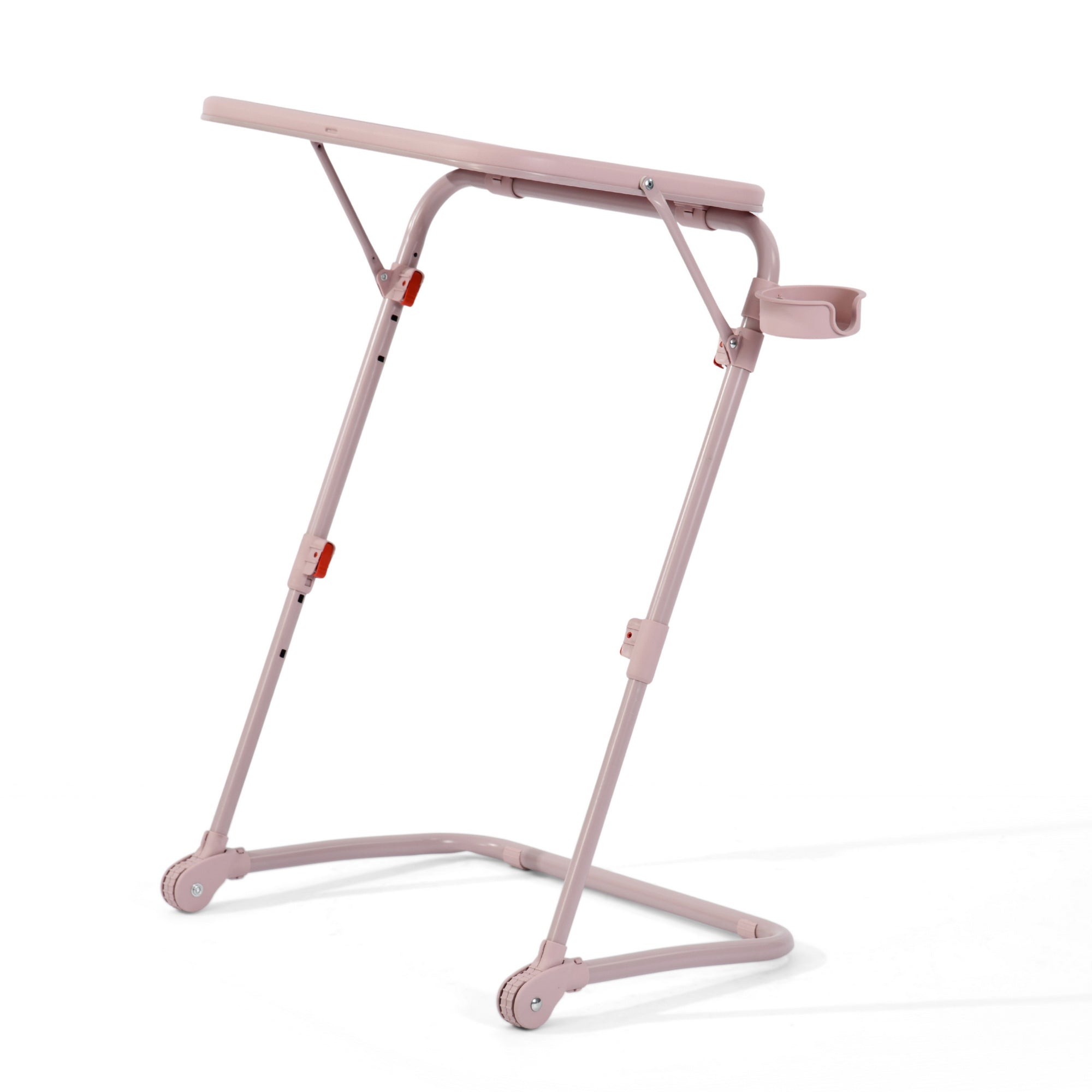 Homy Casa Baseline Study Table Set with Carnation Swivel Upholstered Chair