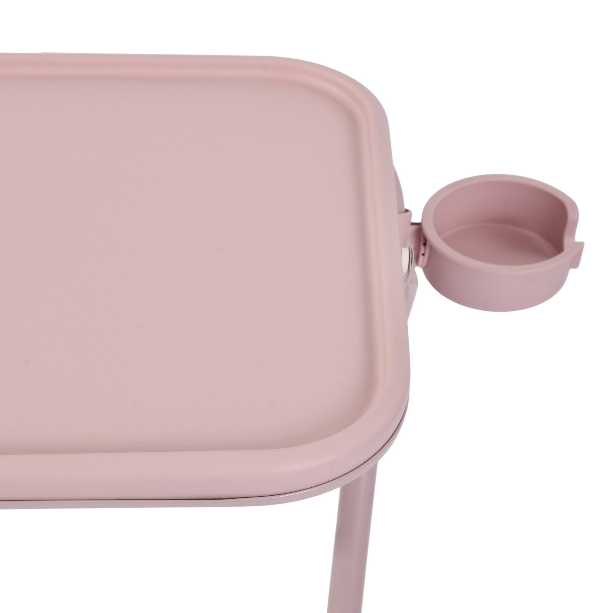 Homy Casa Baseline Adjustable Folding Table Desk for Gaming, Work & Study,Pink