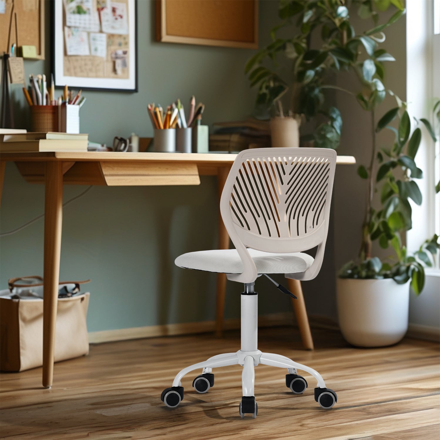 Carnation Corduroy Office Chair - Cozy & Chic Seating
