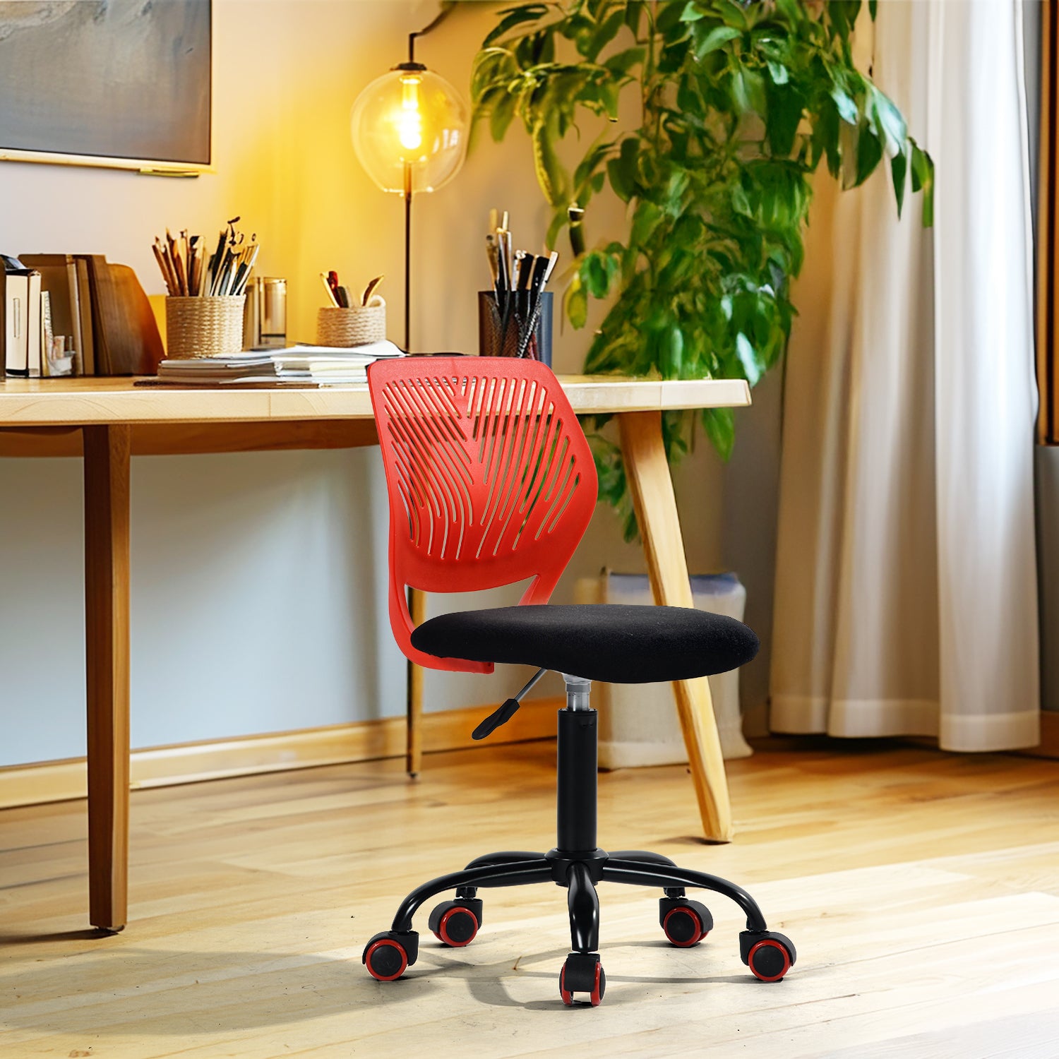 Carnation Corduroy Office Chair - Cozy & Chic Seating