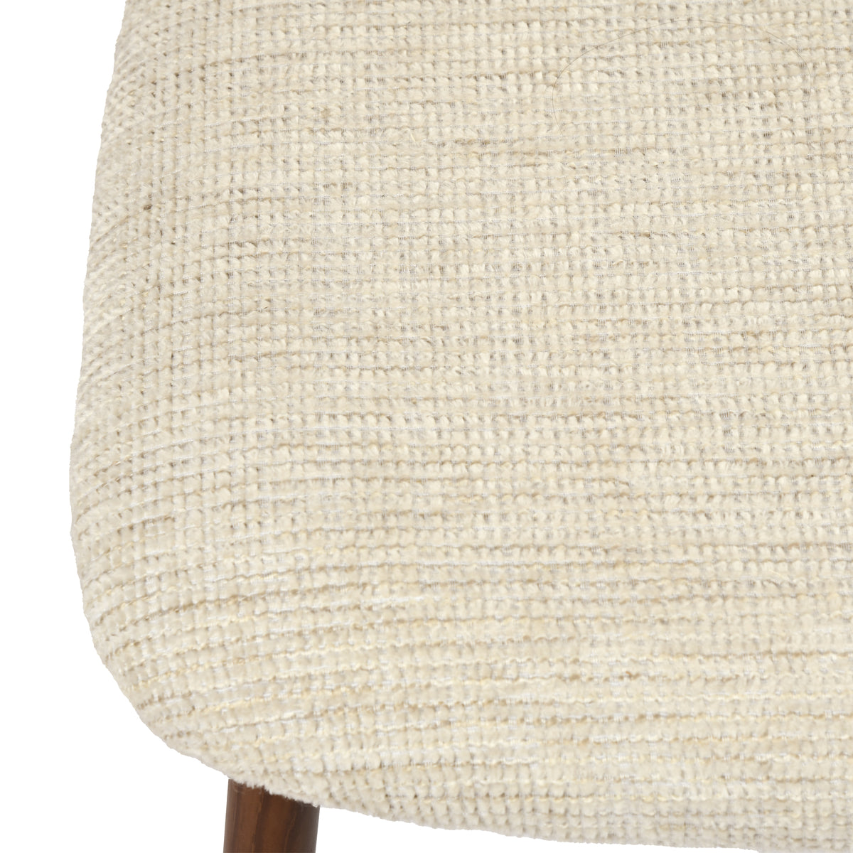 Elba Mid-Century Curved Back Upholstered Dining Chairs with Metal Legs Set of 4