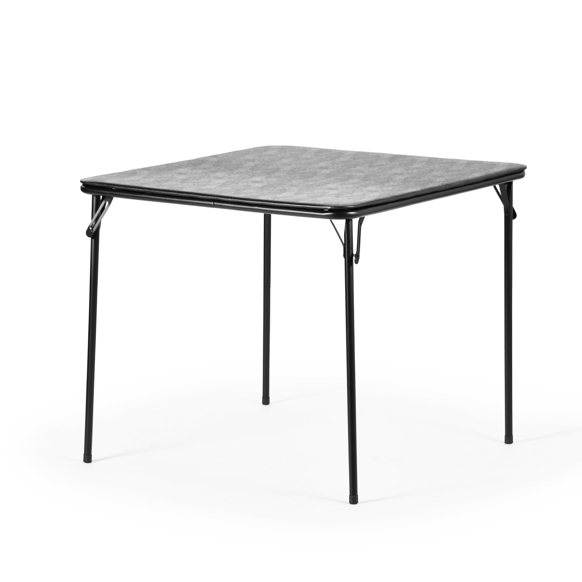 Homy Casa FERN Folding Patio Dining Set with PVC Chairs, Black