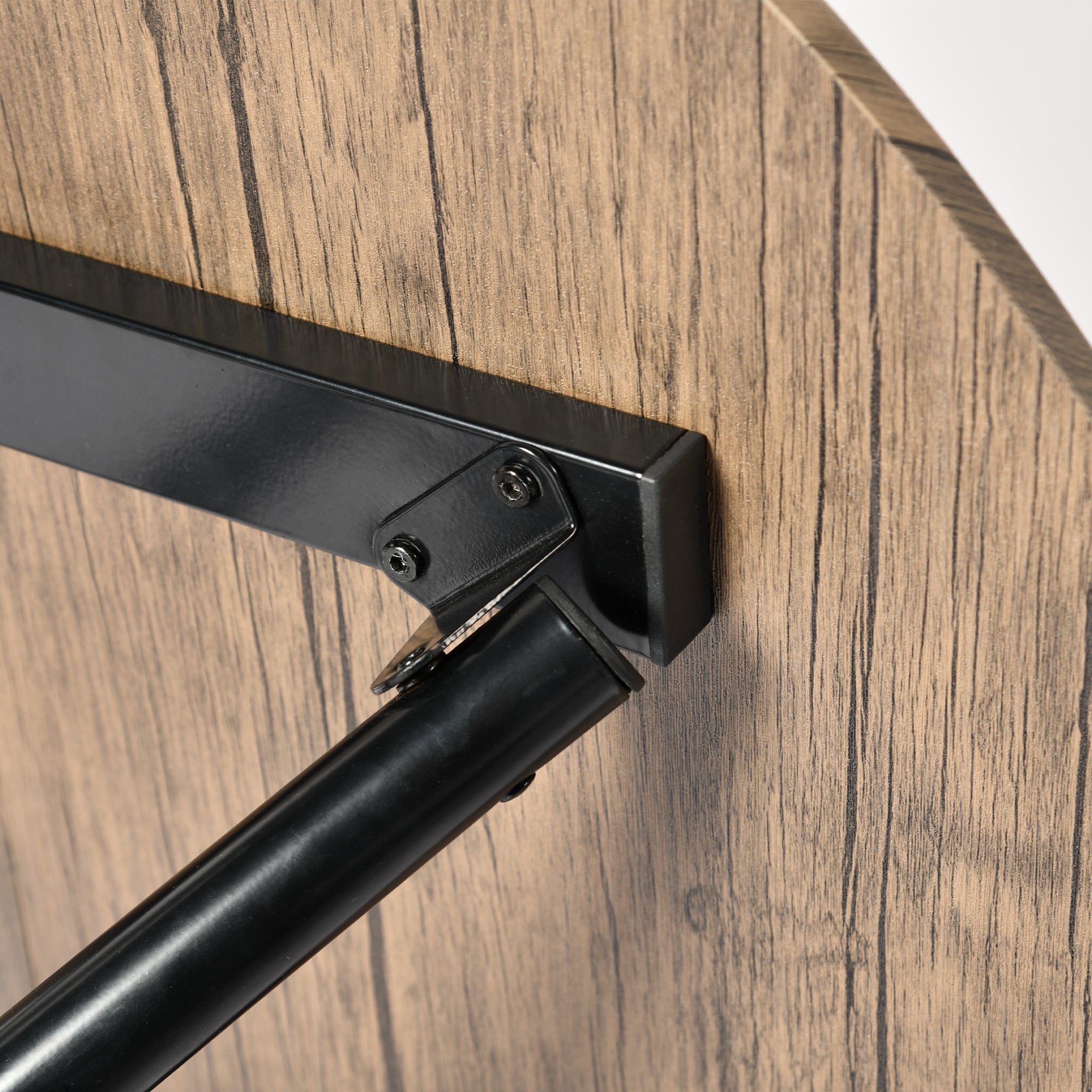 Homy Casa Fontana 5 Piece Dining Table Set 31.5” Brown Table with 4 Pomona Upholstered Chairs, Beige