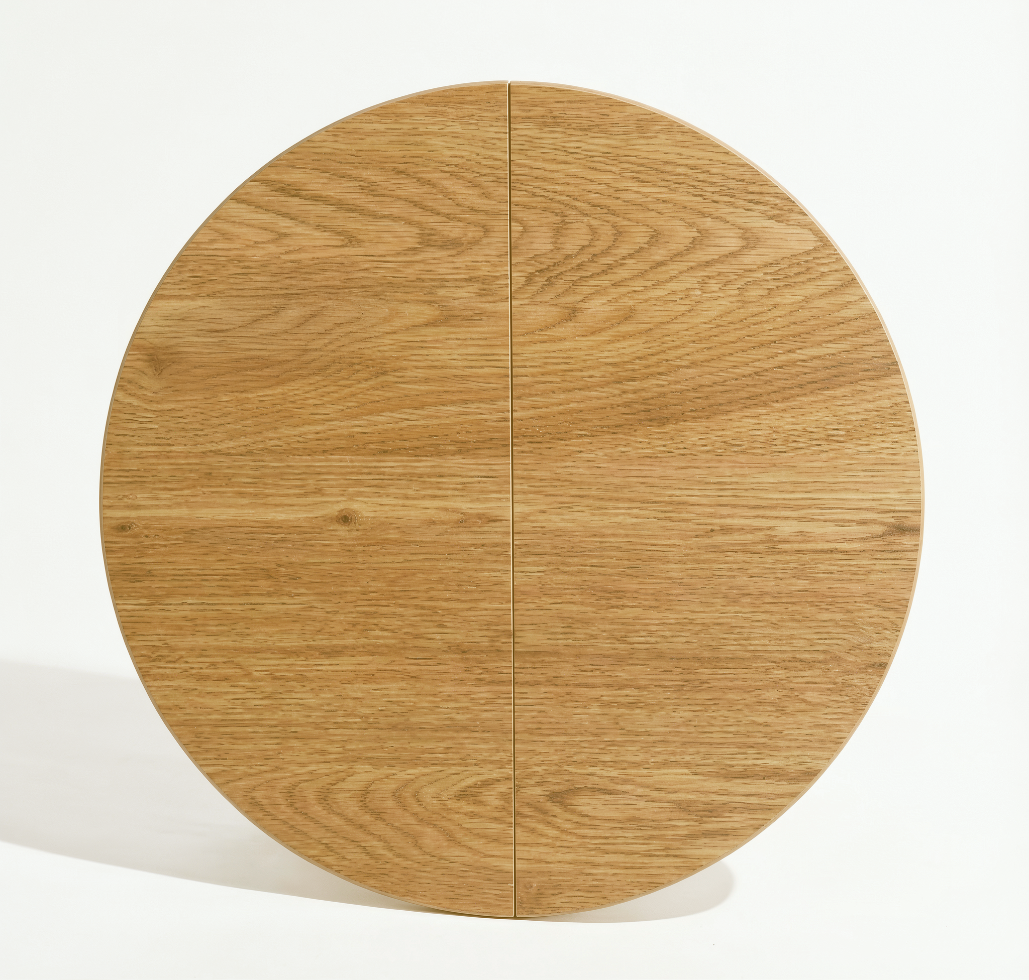 Homy Casa FONTANA+HAVEN 3PC Dining Set 31.5” Round Table with 2 Haven Beige Fabric Chairs Walnut Finish Legs