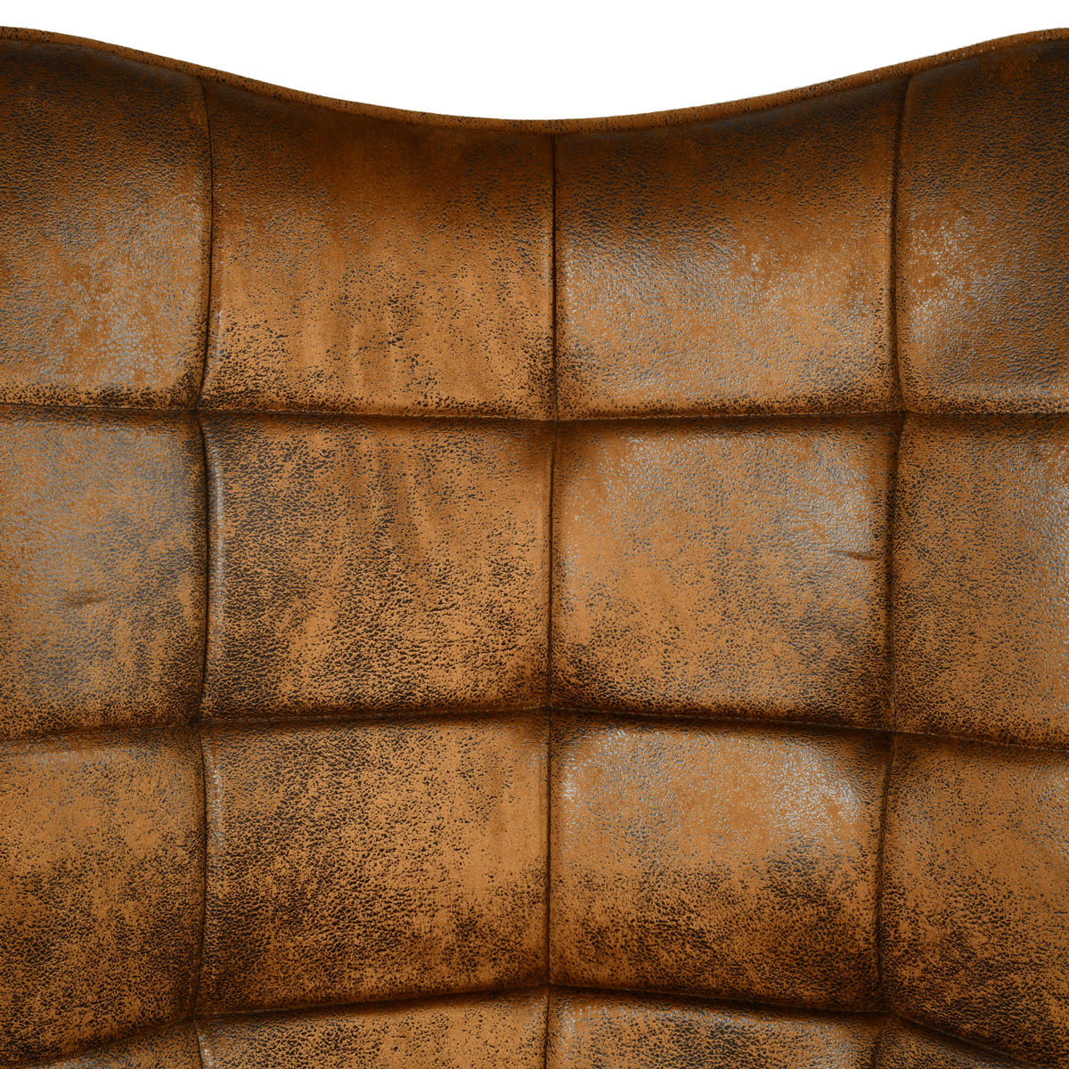 Homy Casa Harison Brown Suede Accent Chair with Ottoman for Living Room Seating