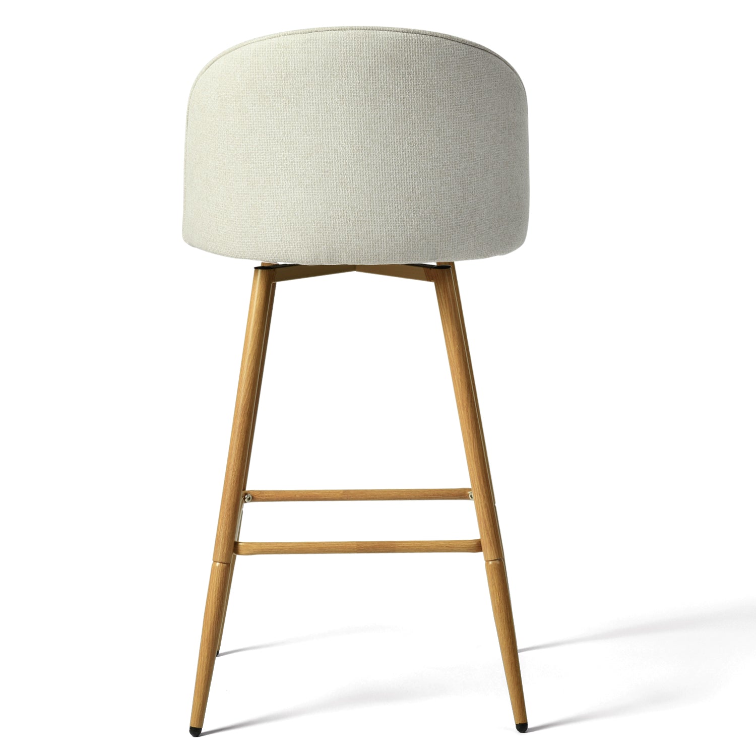 HASEEB 26" Swivel Counter Height Bar Stool with Performance Fabric