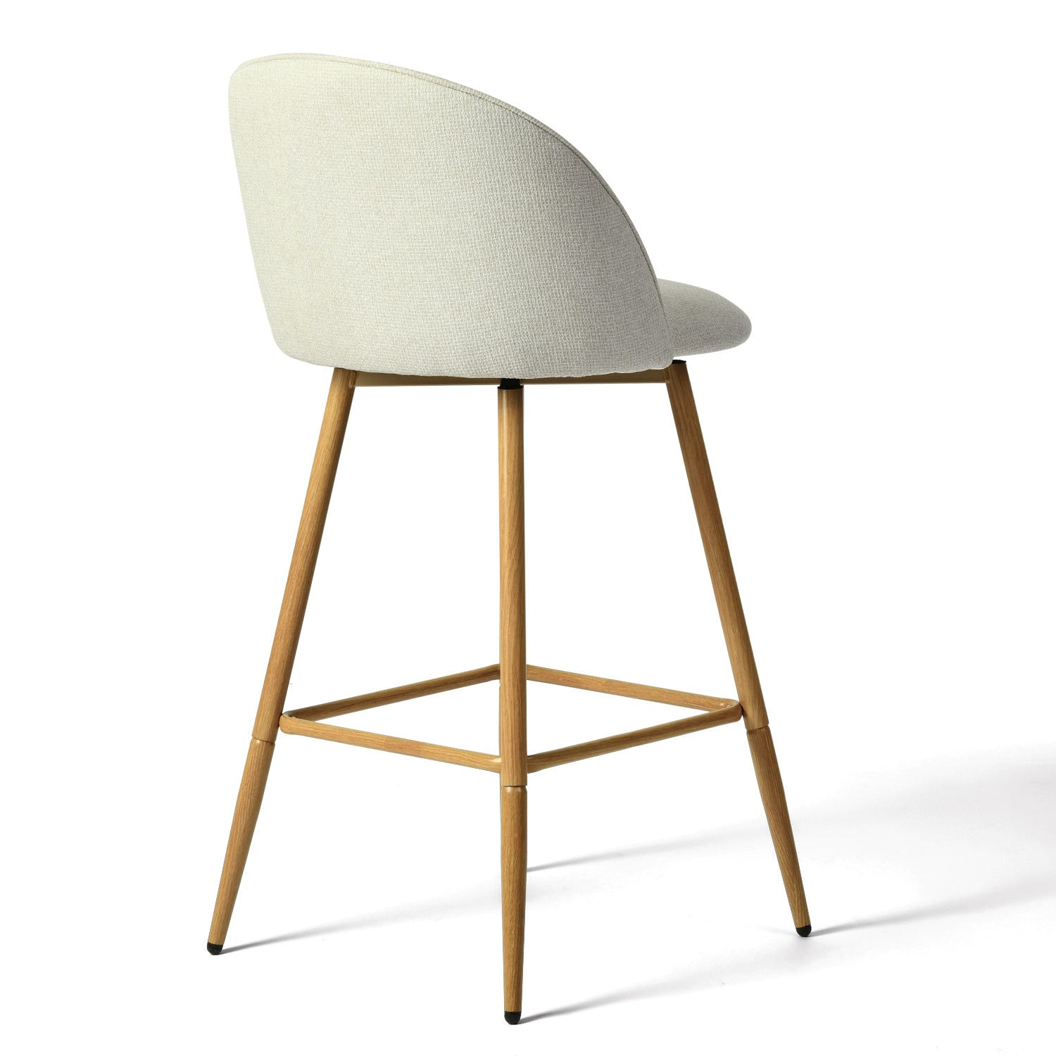 HASEEB 26" Swivel Counter Height Bar Stool with Performance Fabric