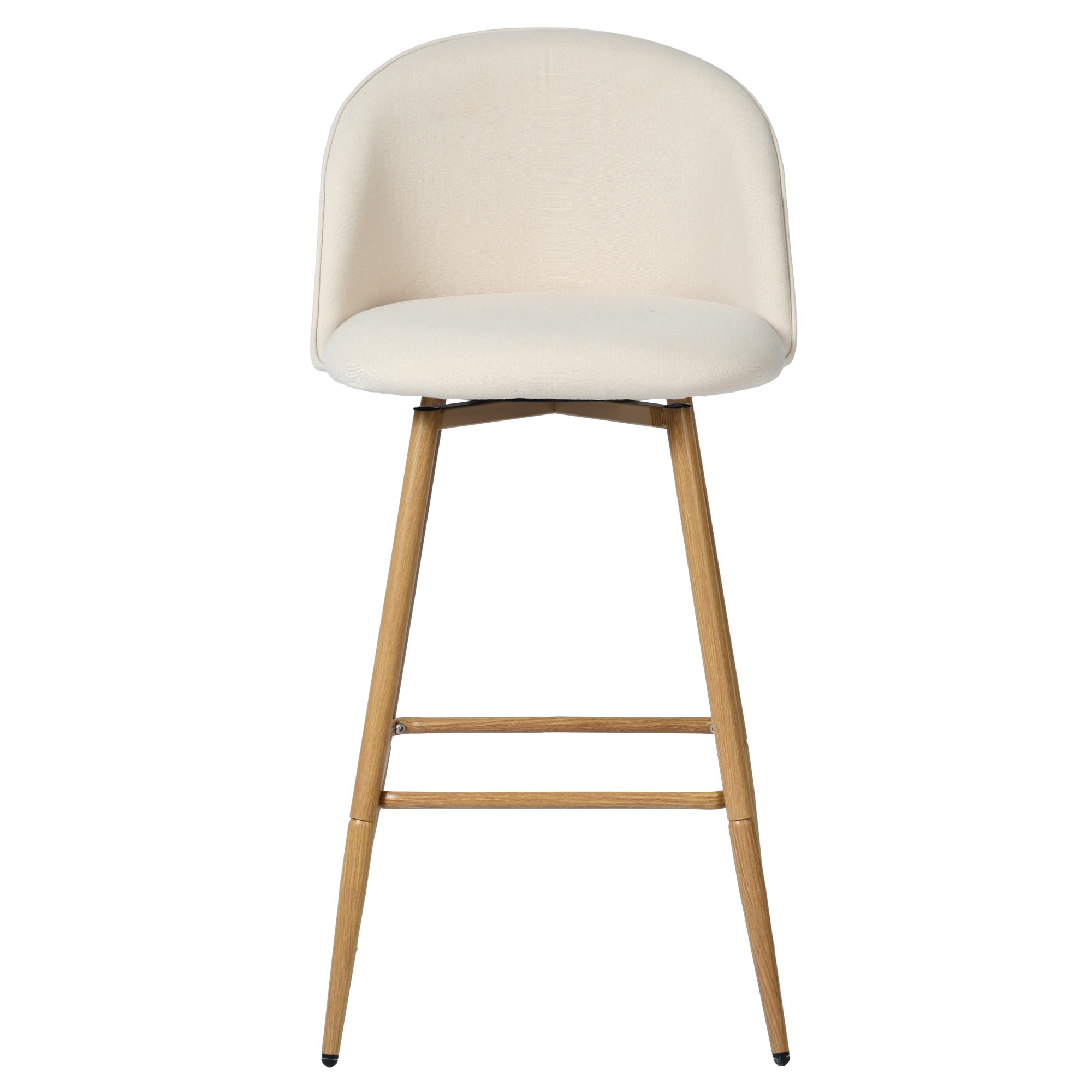 HASEEB 26" Swivel Counter Height Bar Stools Set of 2