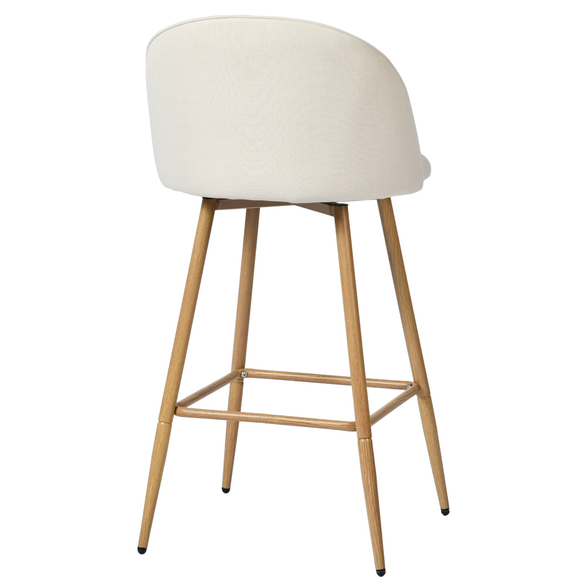 HASEEB 26" Swivel Counter Height Bar Stools Set of 2