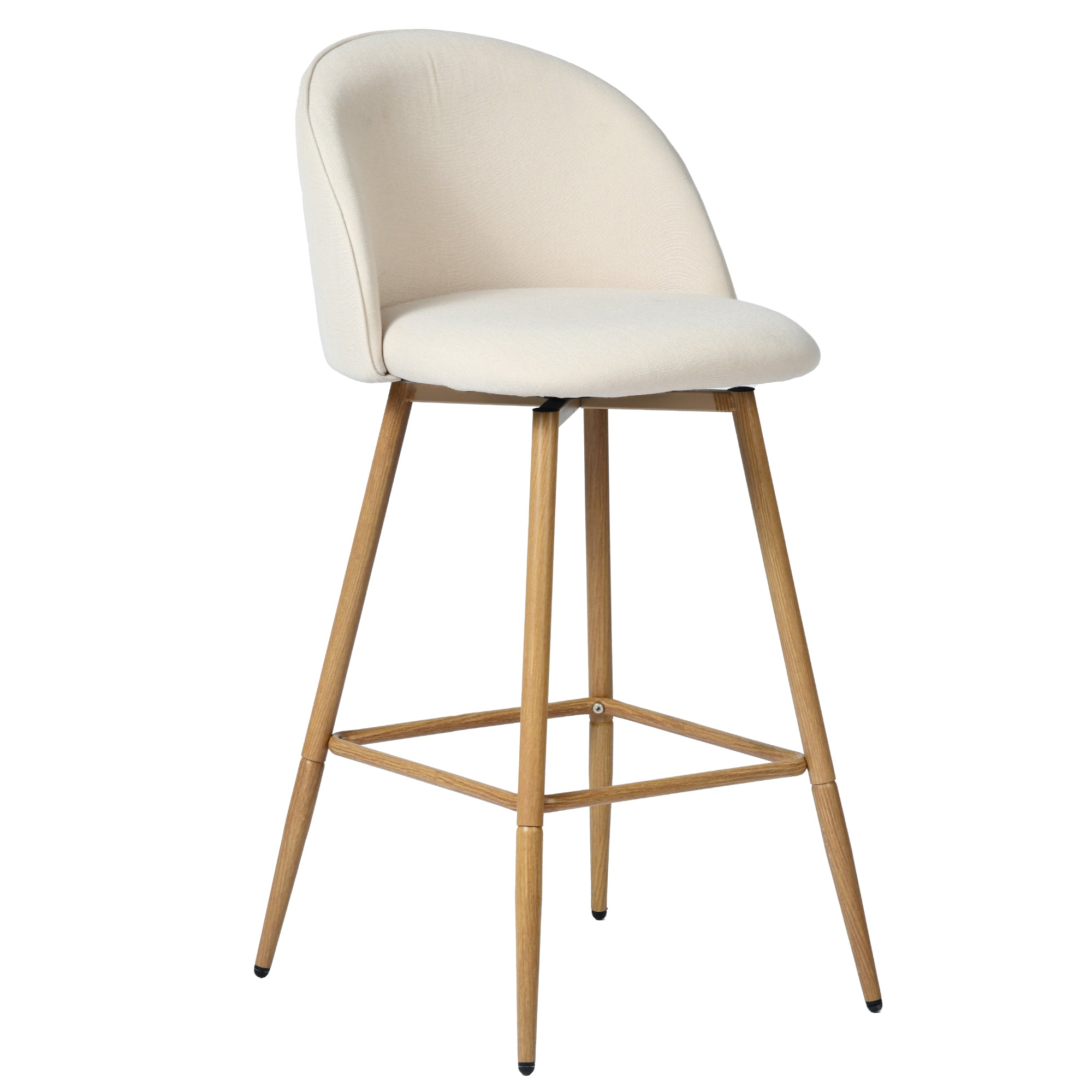 HASEEB 26" Swivel Counter Height Bar Stools Set of 2