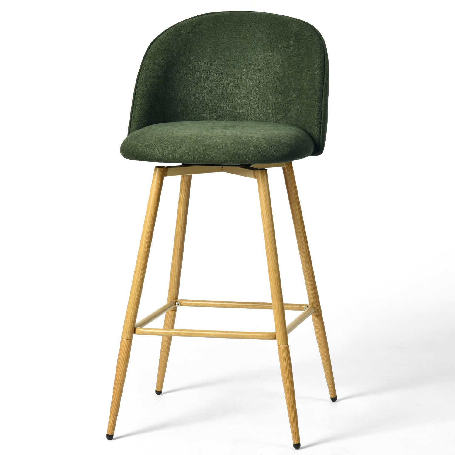 HASEEB 26" Swivel Counter Height Bar Stools Set of 2