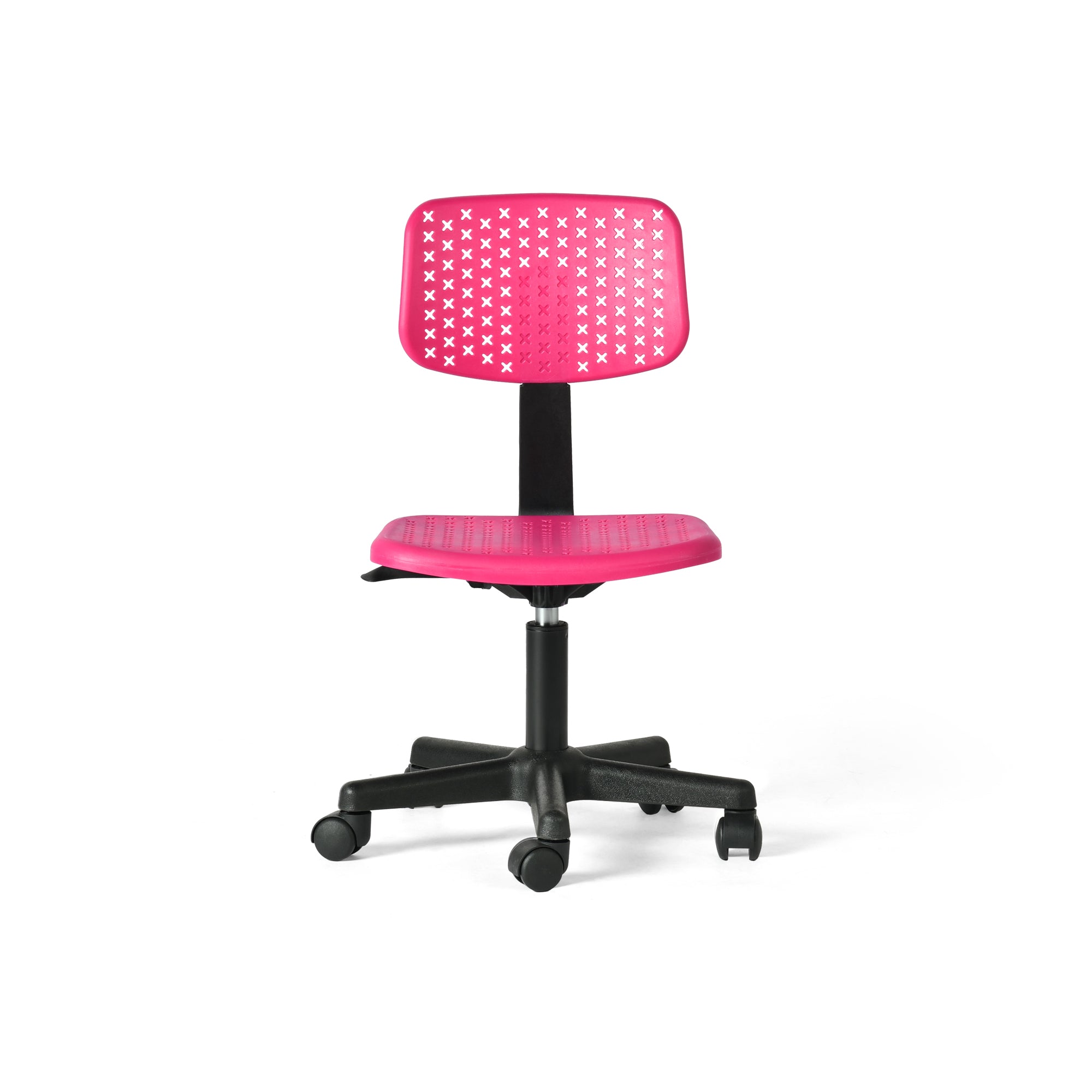 Irene Adjustable Swivel Study Chair with Ergonomic Design Pink