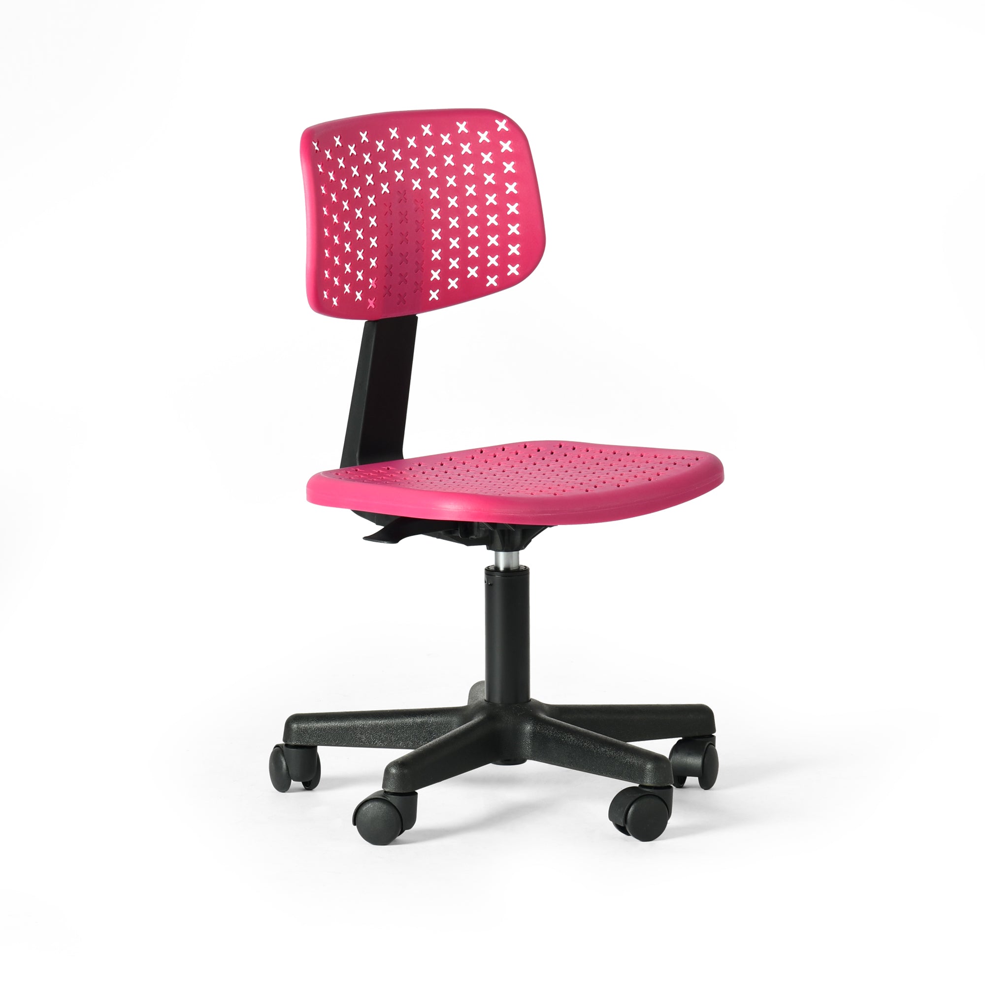 Irene Adjustable Swivel Study Chair with Ergonomic Design Pink