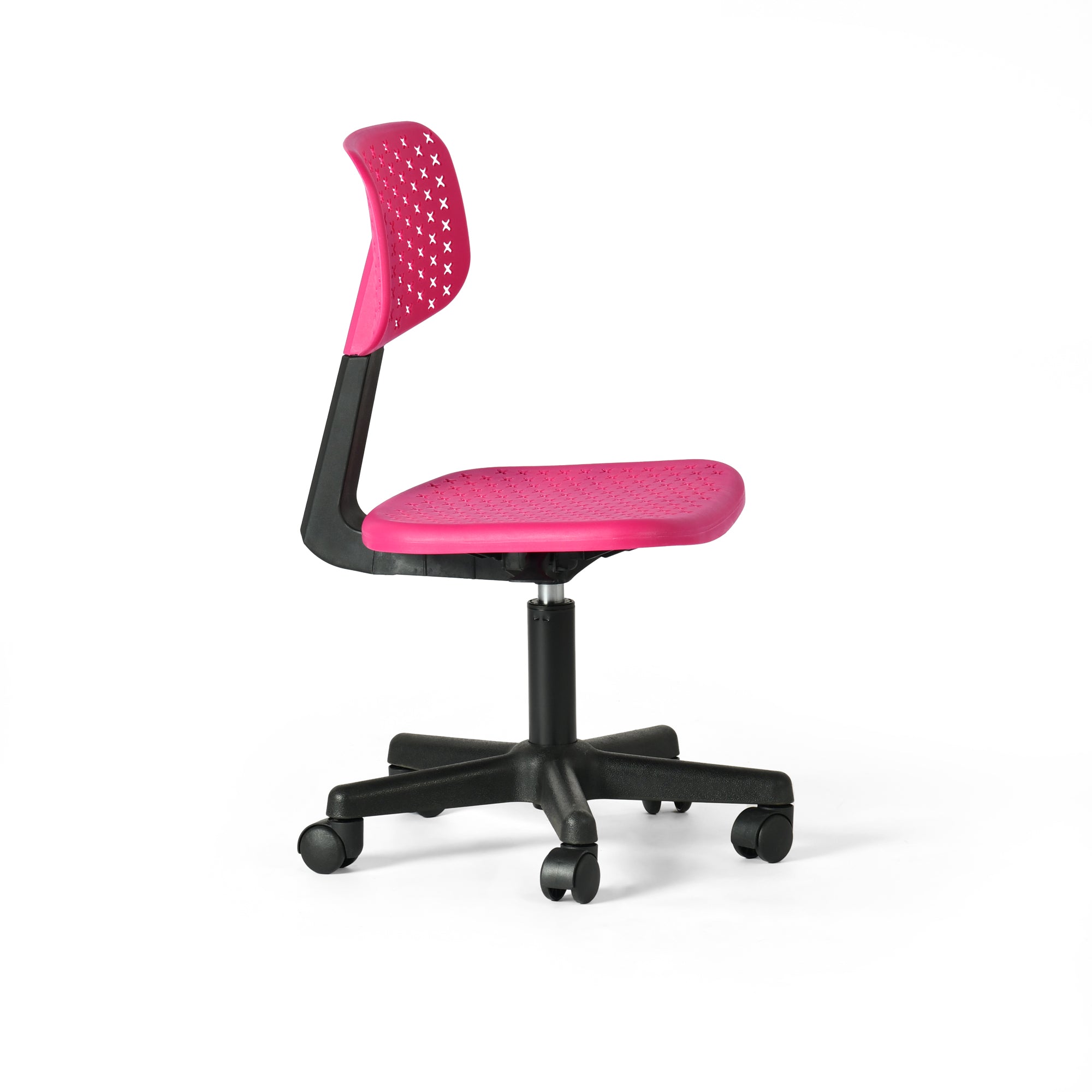 Irene Adjustable Swivel Study Chair with Ergonomic Design Pink