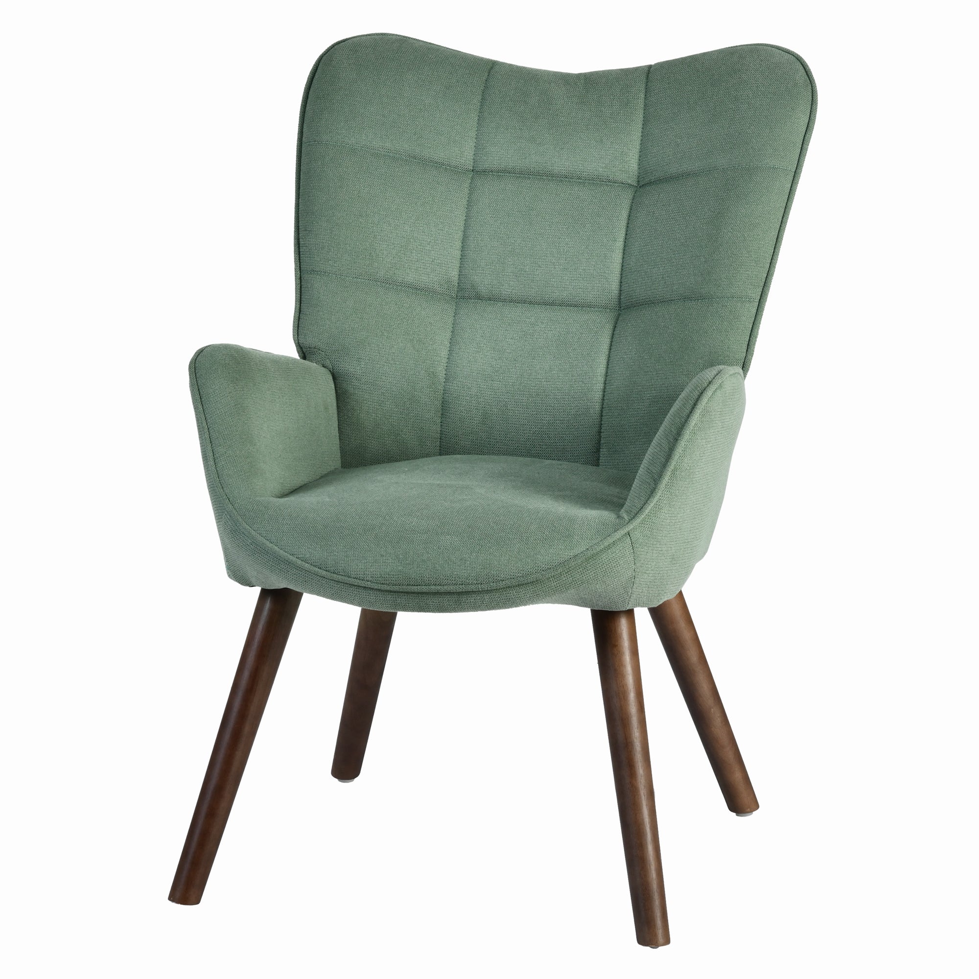 Kanas Wingback Accent Chair Fabric Upholstered Arm Chair