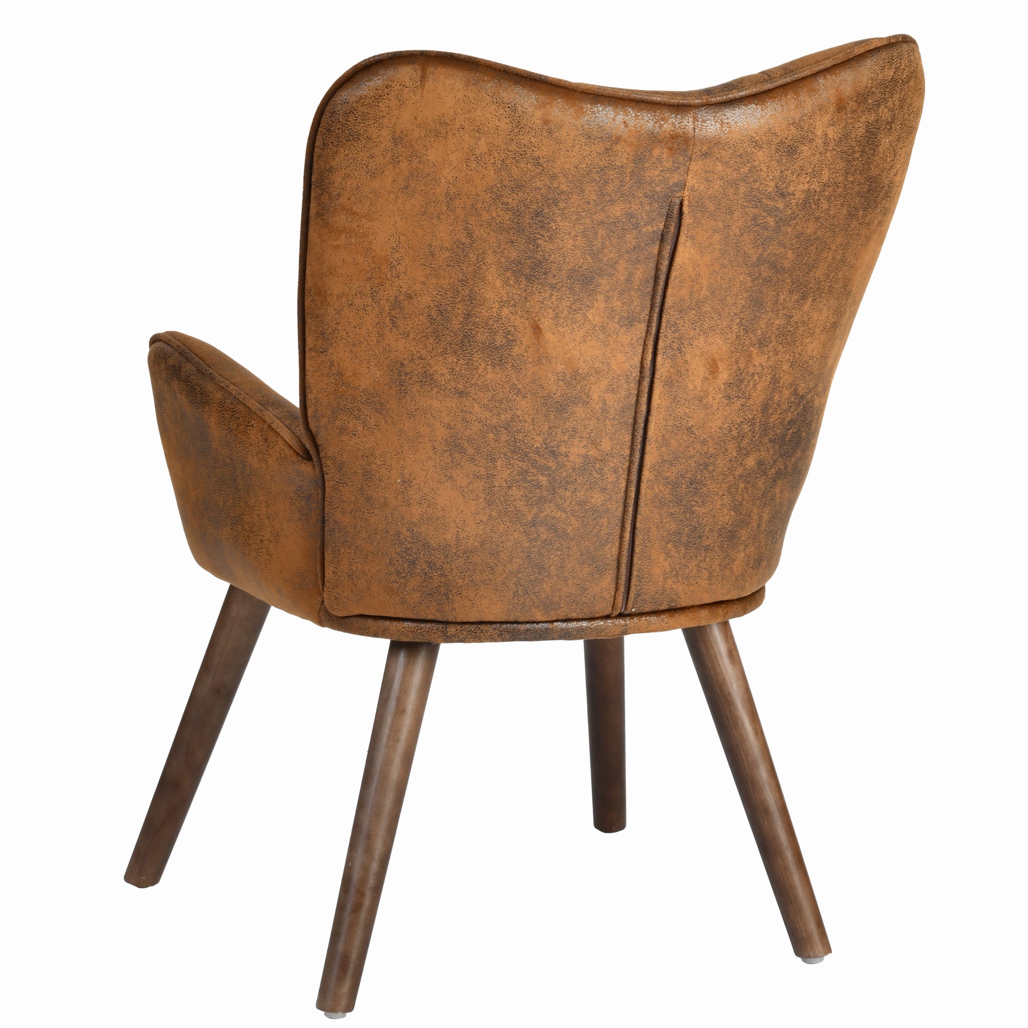 Kanas Wingback Accent Chair Fabric Upholstered Arm Chair