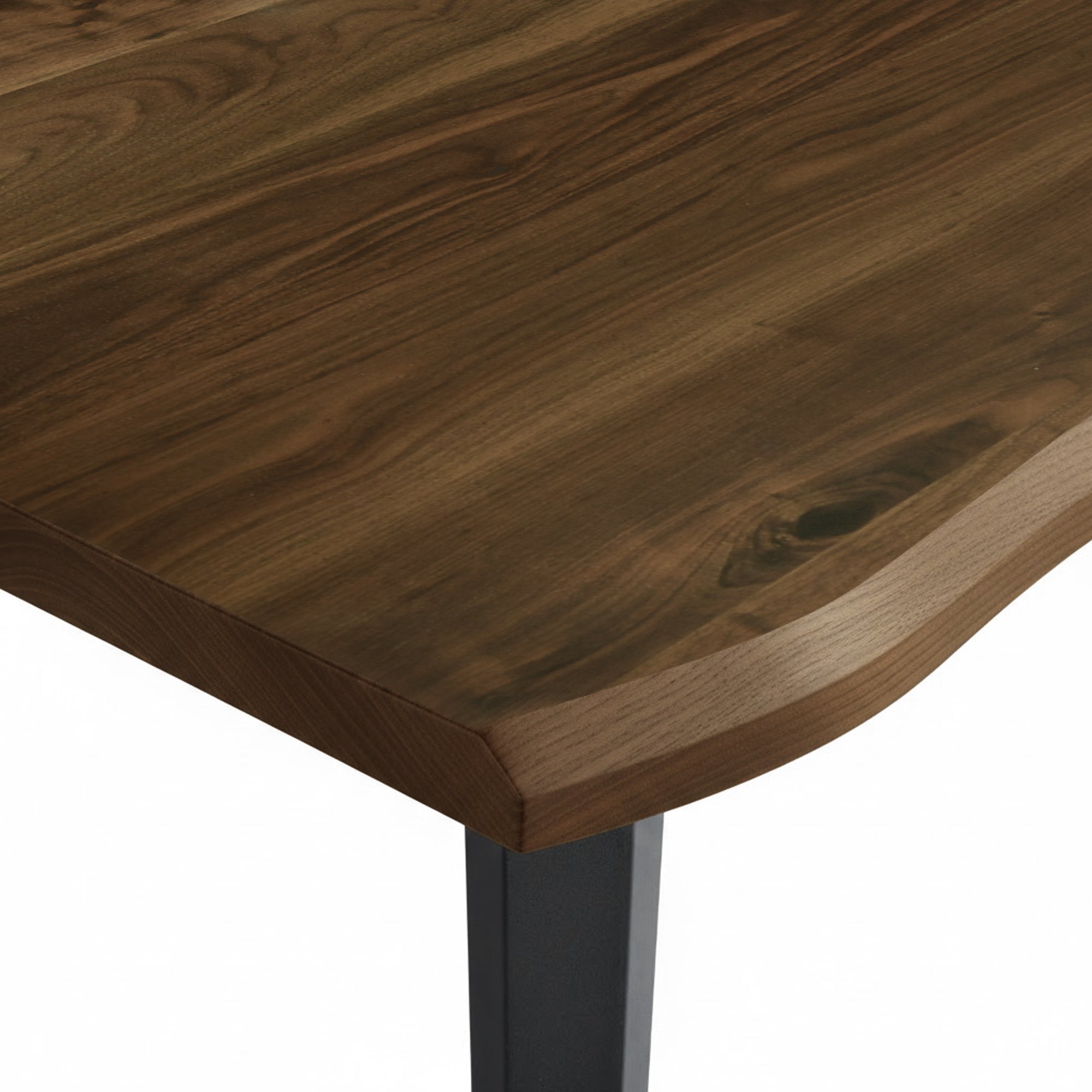 LANCELOT 63" Farmehouse Dining Table with Wave Edge