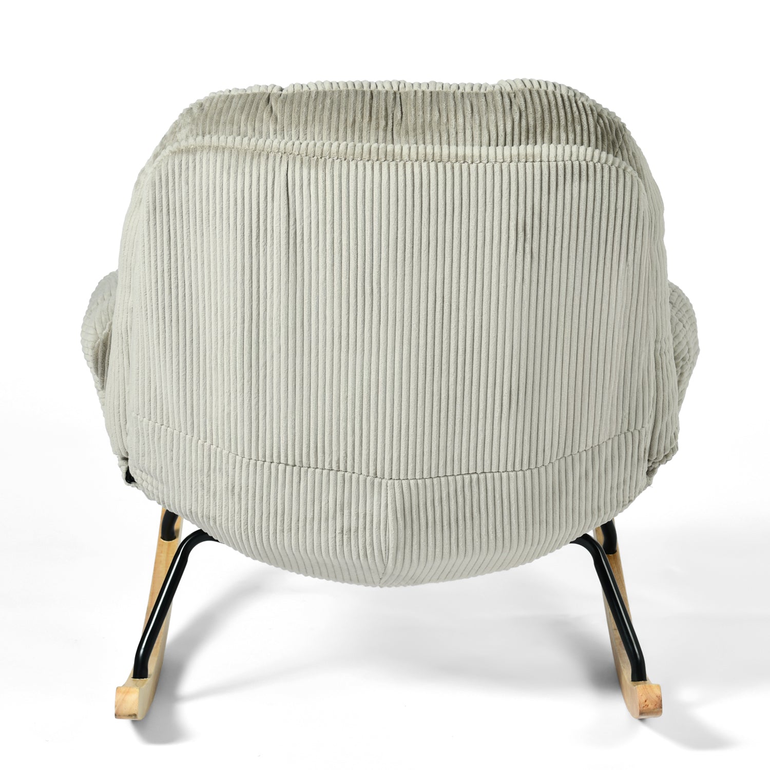 Lithops Corduroy Rocking Chair Modern Fabric Accent Chair