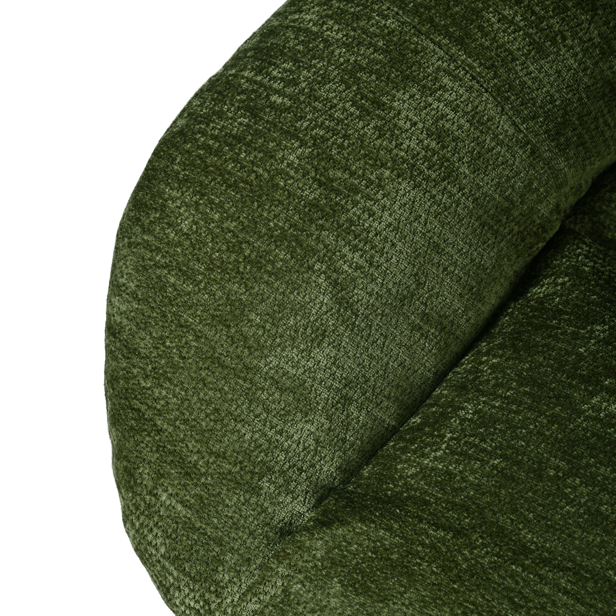 Homy Casa LITHOPS GREEN Rock Chair Modern Fabric Armchair for Living Room or Bedroom