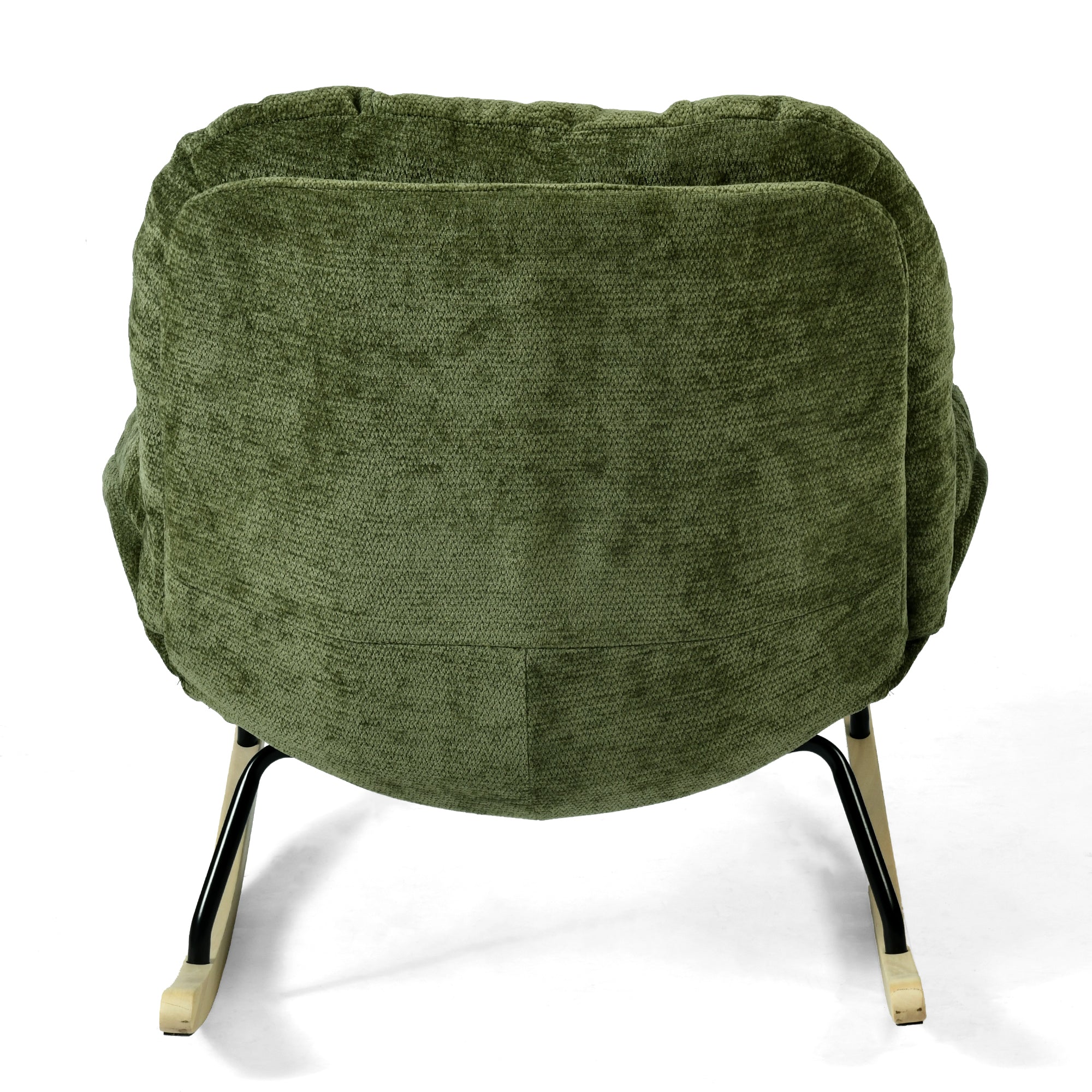 Lithops Corduroy Rocking Chair Modern Fabric Accent Chair