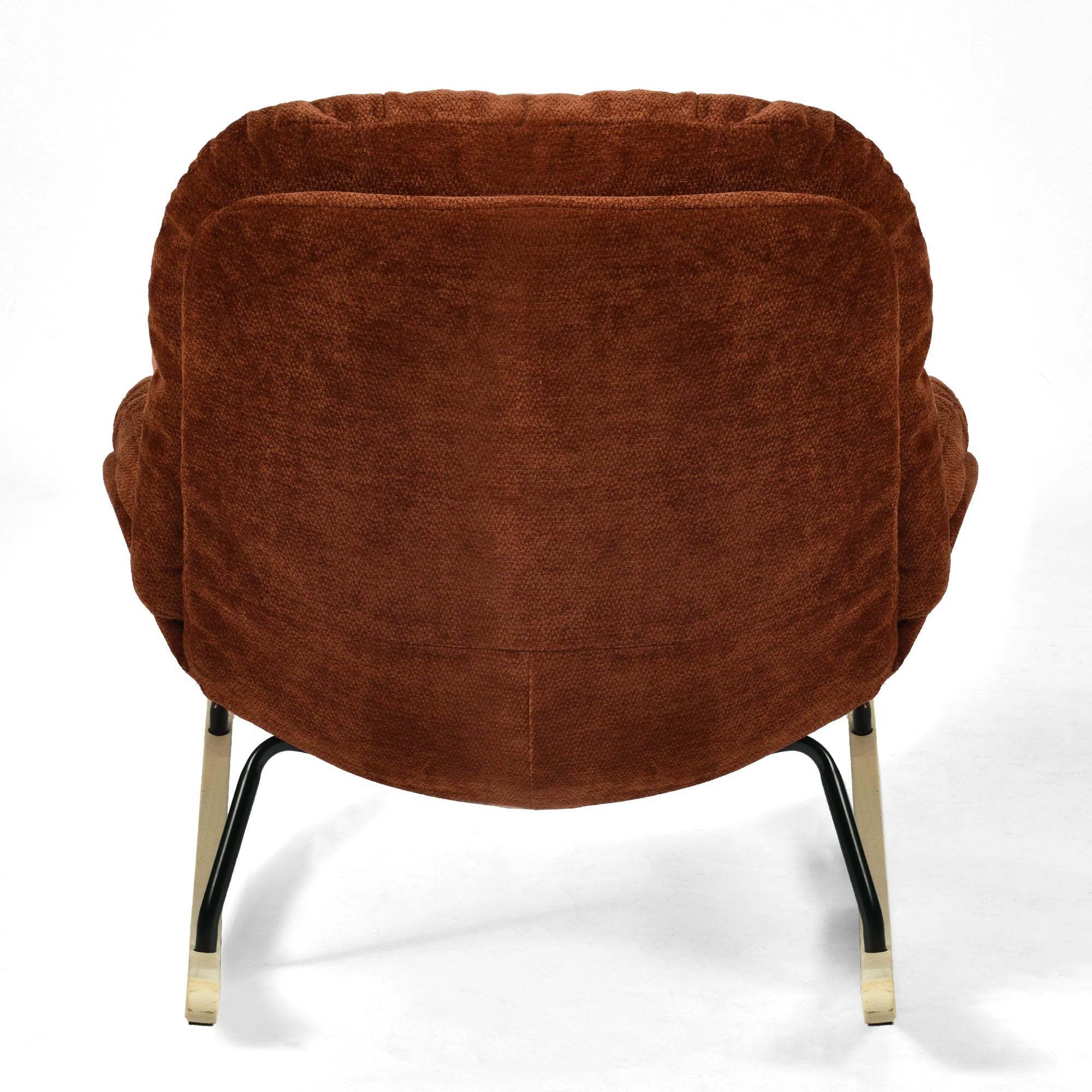 Lithops Corduroy Rocking Chair Modern Fabric Accent Chair