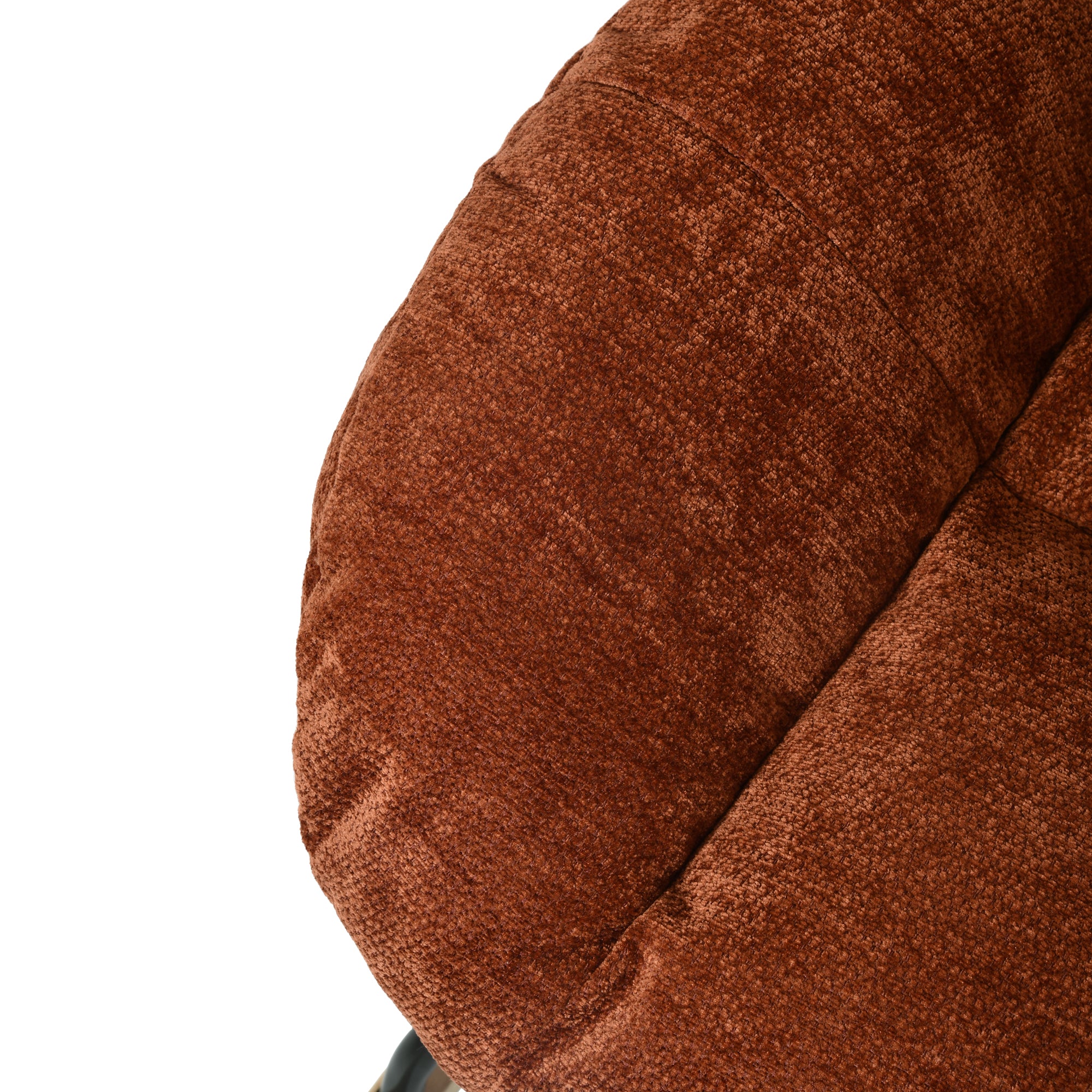 Homy Casa LITHOPS RED Rock Chair Modern Fabric Armchair for Living Room, Bedroom, Office