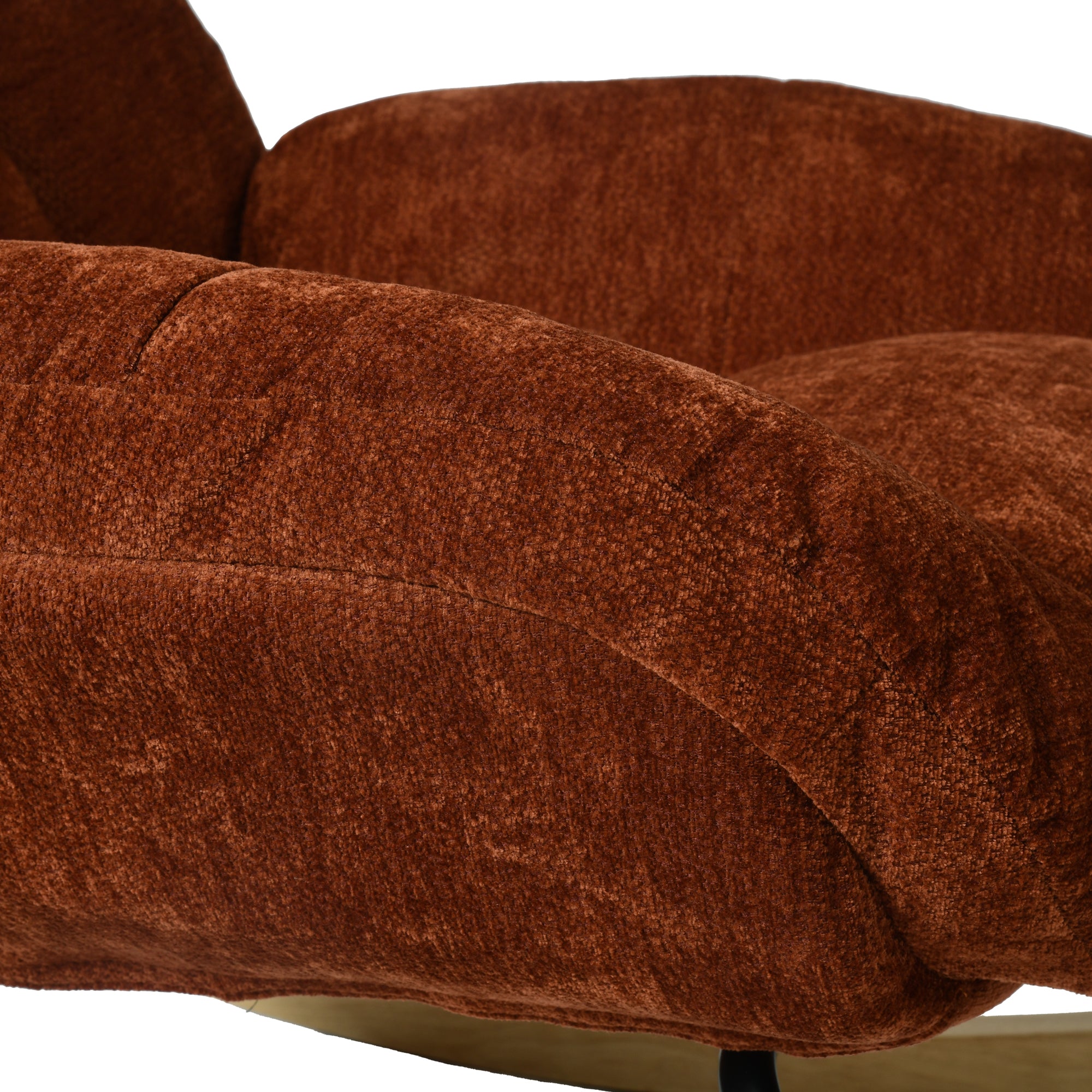 Homy Casa LITHOPS RED Rock Chair Modern Fabric Armchair for Living Room, Bedroom, Office