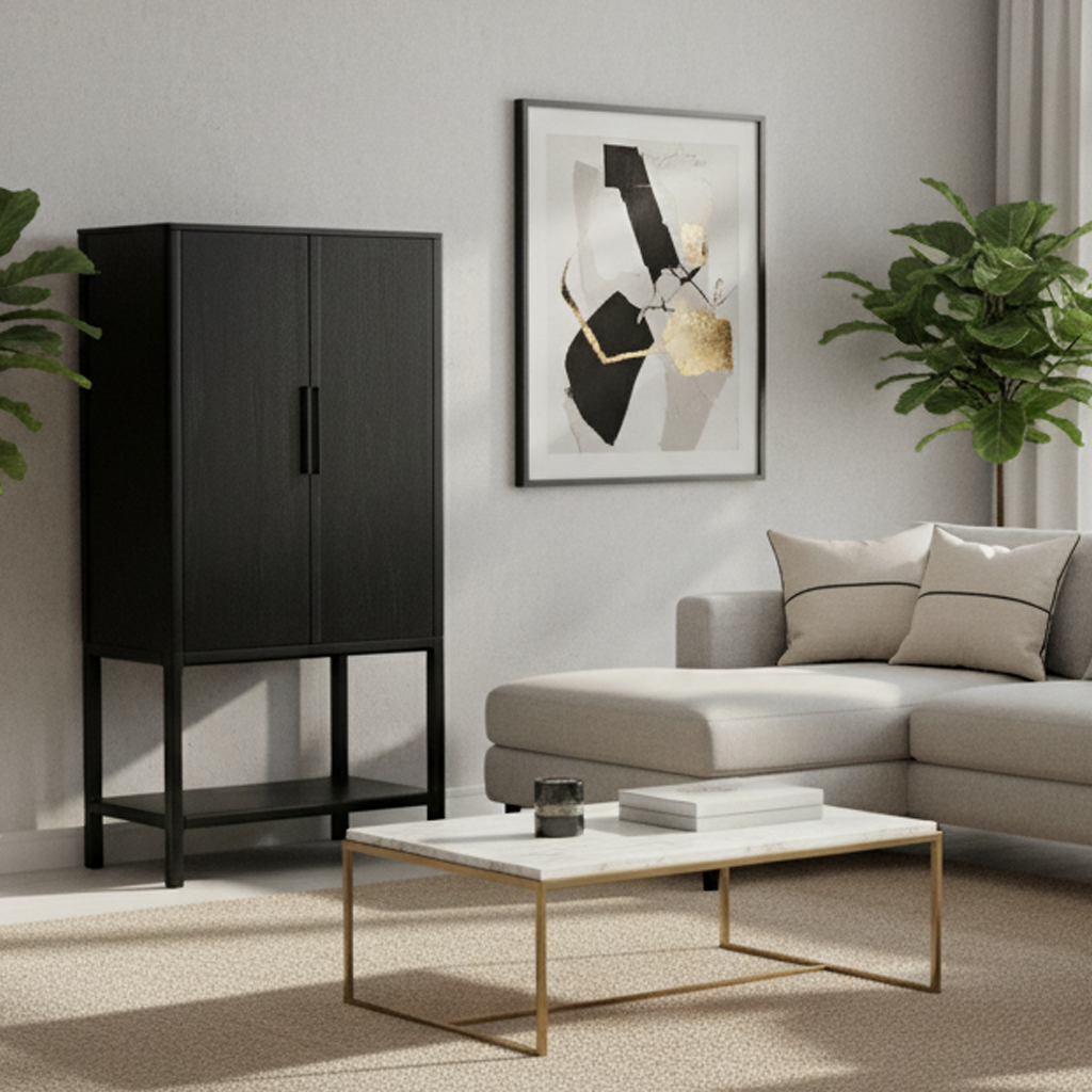 Storage Cabinet Multi-Shelf Tall Cupboard