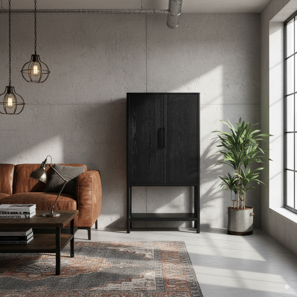 Storage Cabinet Multi-Shelf Tall Cupboard