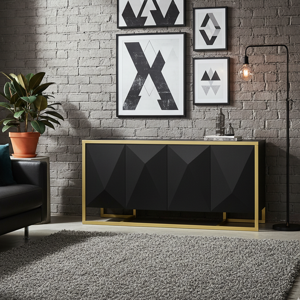 Toledo Modern Sideboard Buffet Cabinet