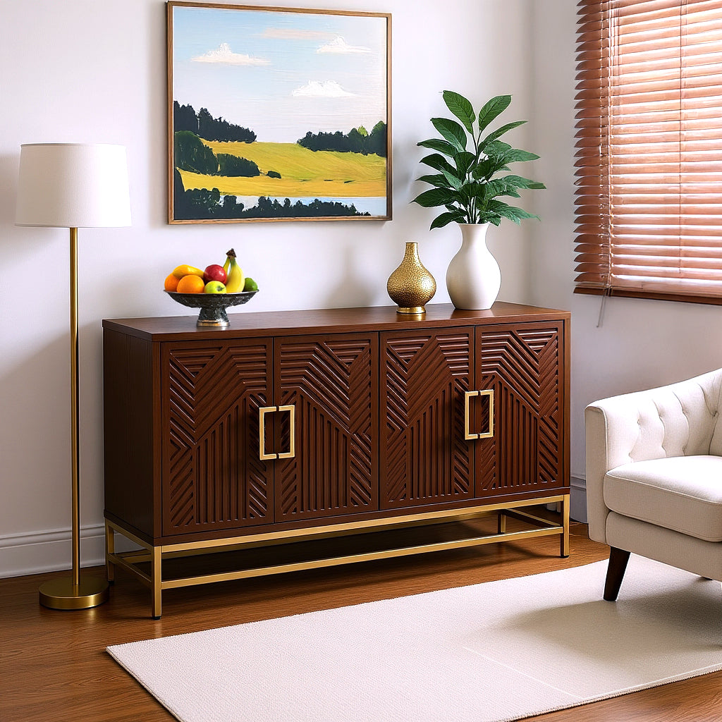 Osaka Sideboard Buffet Cabinet, Brown