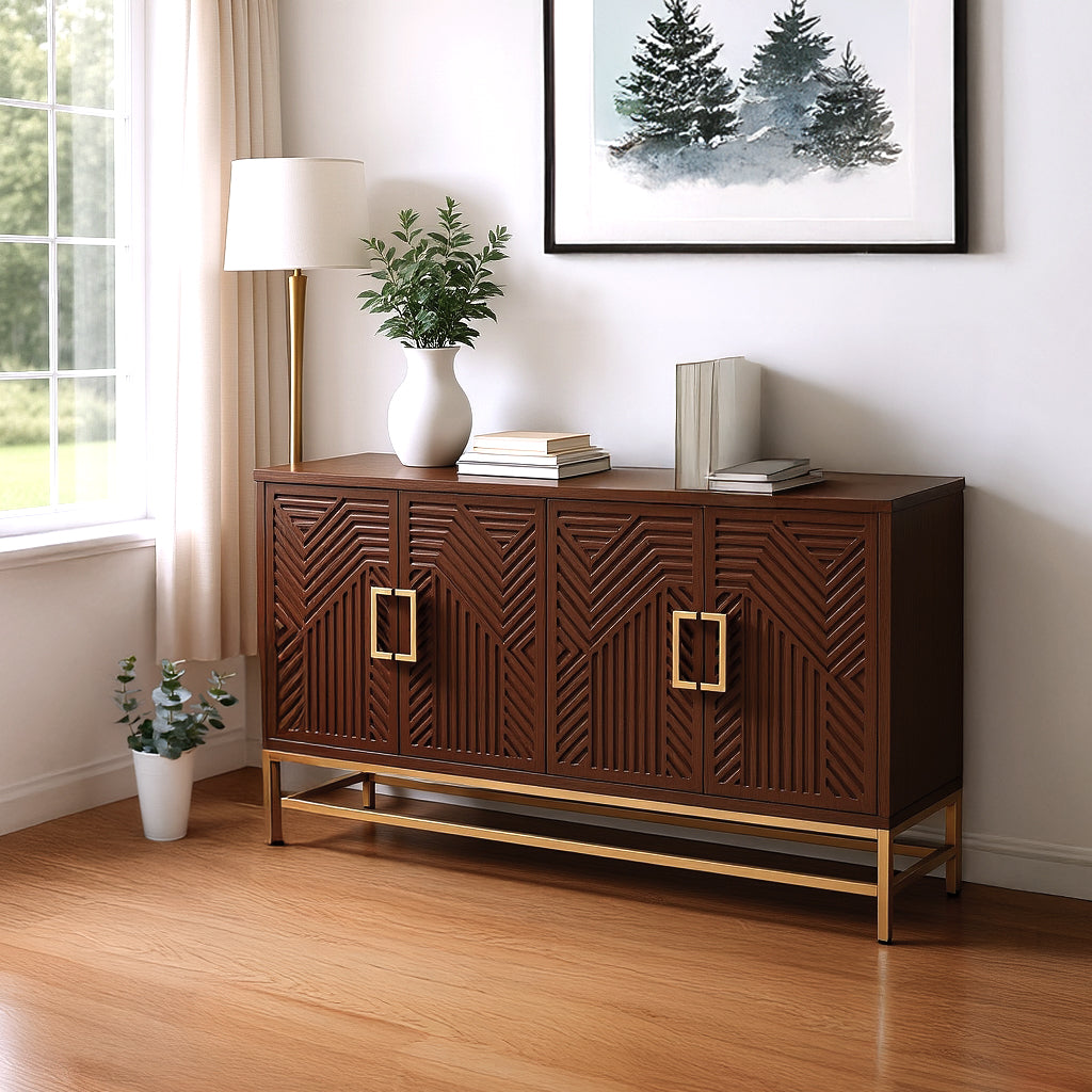 Osaka Sideboard Buffet Cabinet, Brown