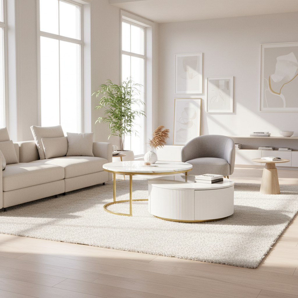Biarritz Nesting Coffee Table Set with Storage Drawer