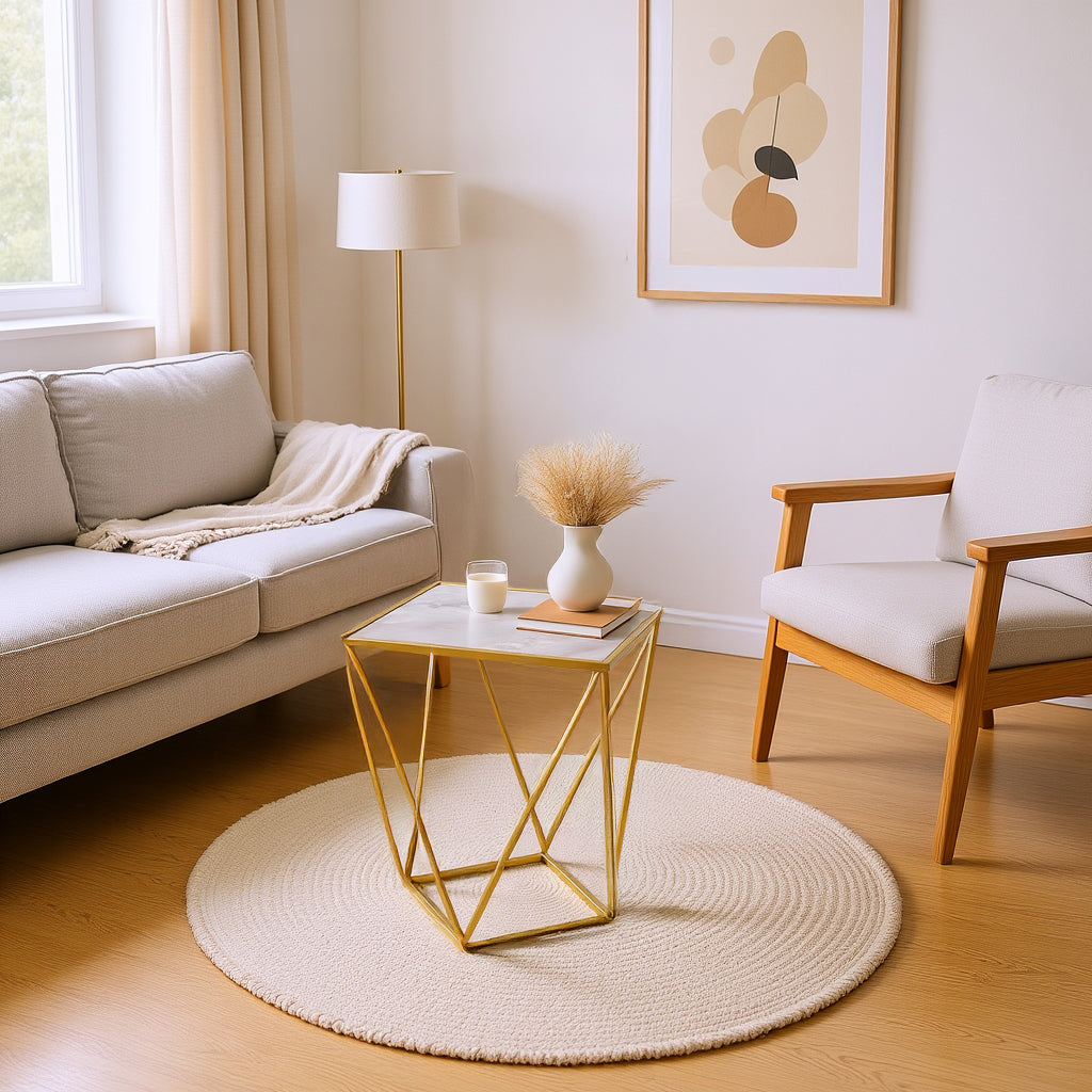 Reims Geometric Side Table – HomyCasa