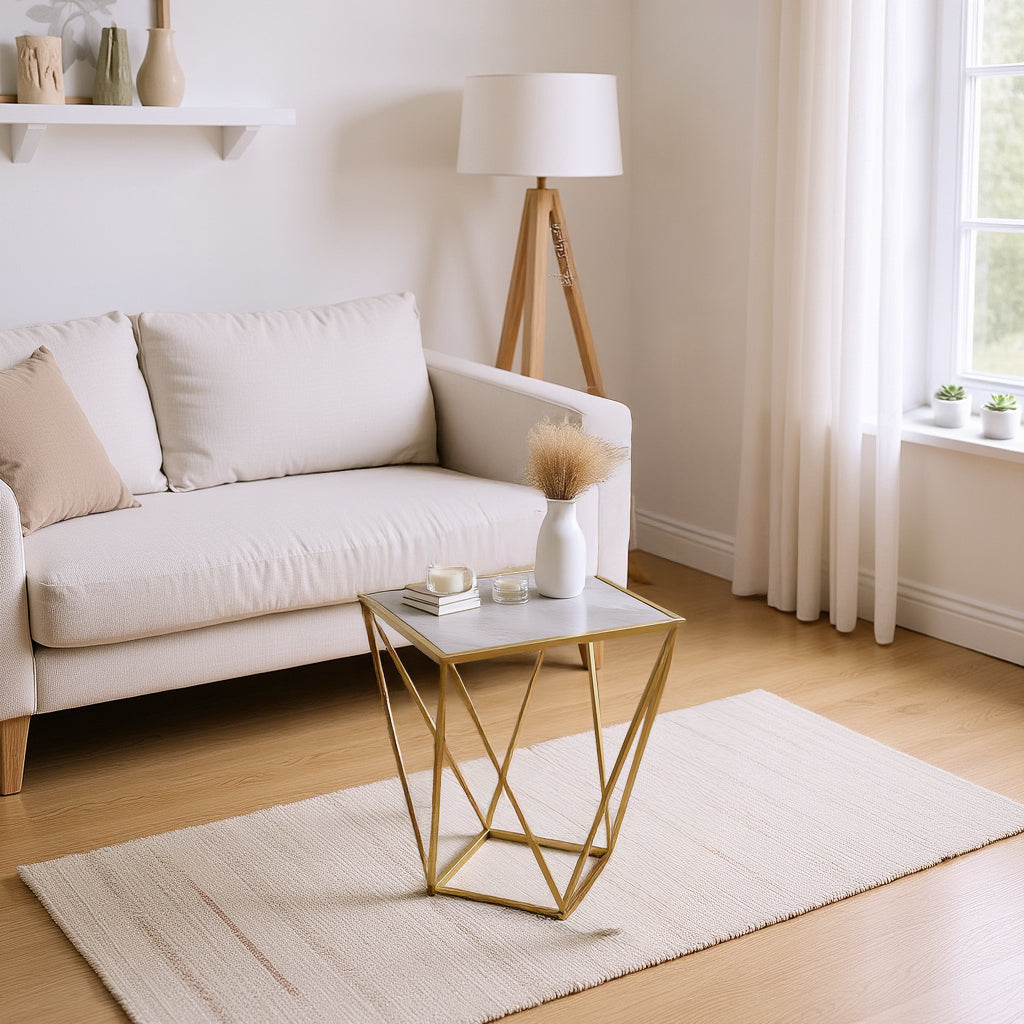 Reims Geometric Side Table