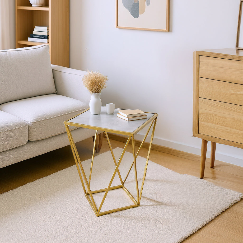 Reims Geometric Side Table