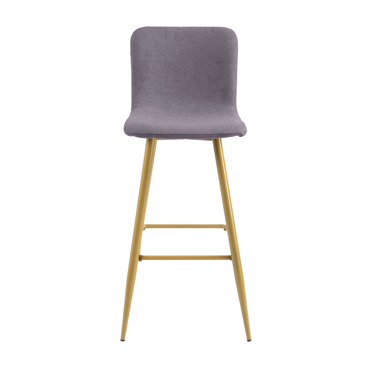 Homy Casa SCARGILL 30" Swivel Bar Stool, Dark Grey with Gold Legs Open Box