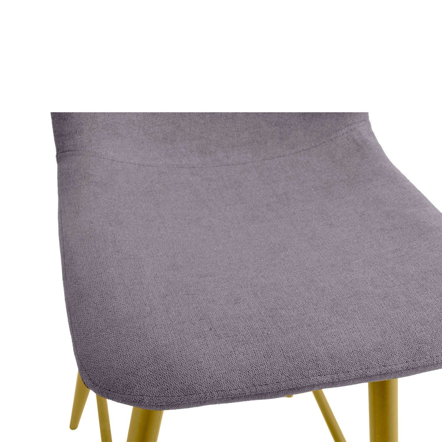 Homy Casa SCARGILL Counter Bar Stool Dark Grey Gold Leg 16.54" x 19.49" x 35.83" Modern Seating Open Box