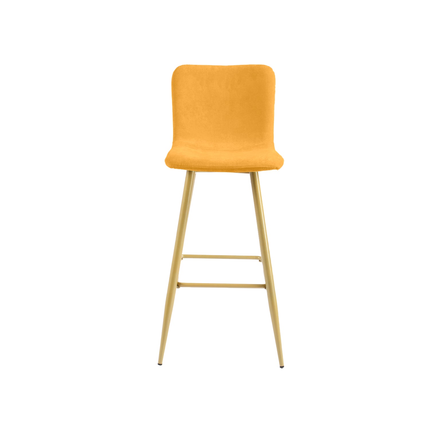 Homy Casa Scargill 30" Terry Fabric Bar Stool, Yellow,Open Box